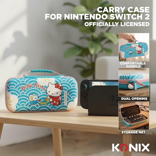 Thumbnail 3 de Konix Hello Kitty funda para Nintendo Switch 2, 8 juegos