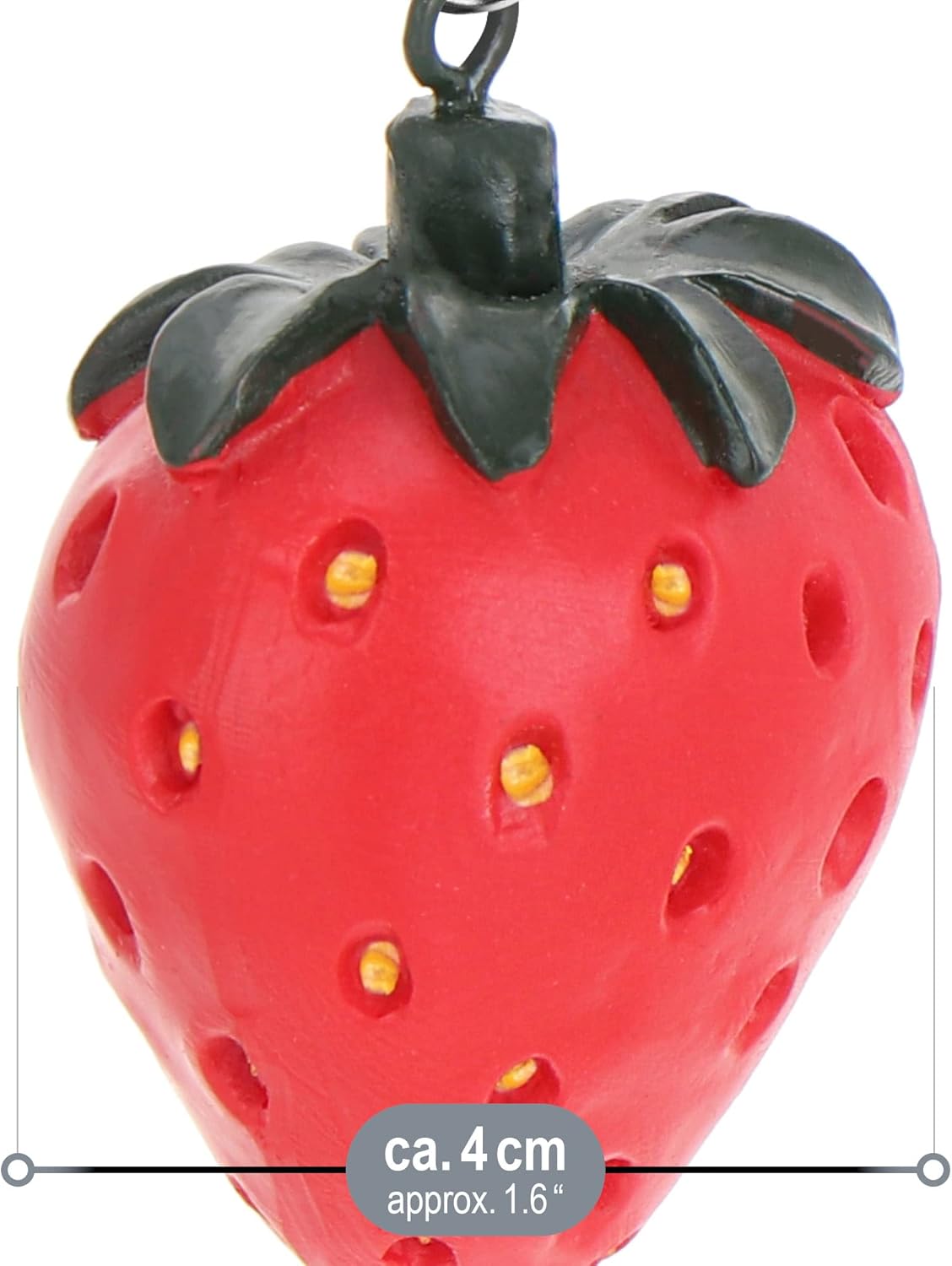 Thumbnail 6 de com-four® Pesi per tovaglie – 8 pezzi, design fragola, circa 40 g ciascuno