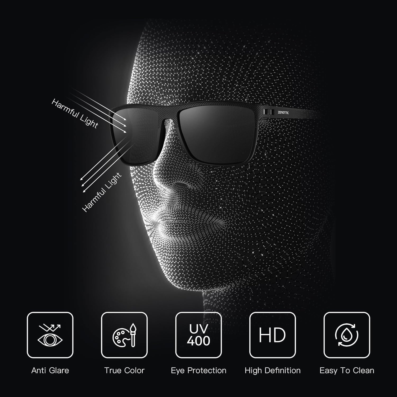 Thumbnail 5 de ZENOTTIC Polarized Sunglasses UV400 protection 🕶