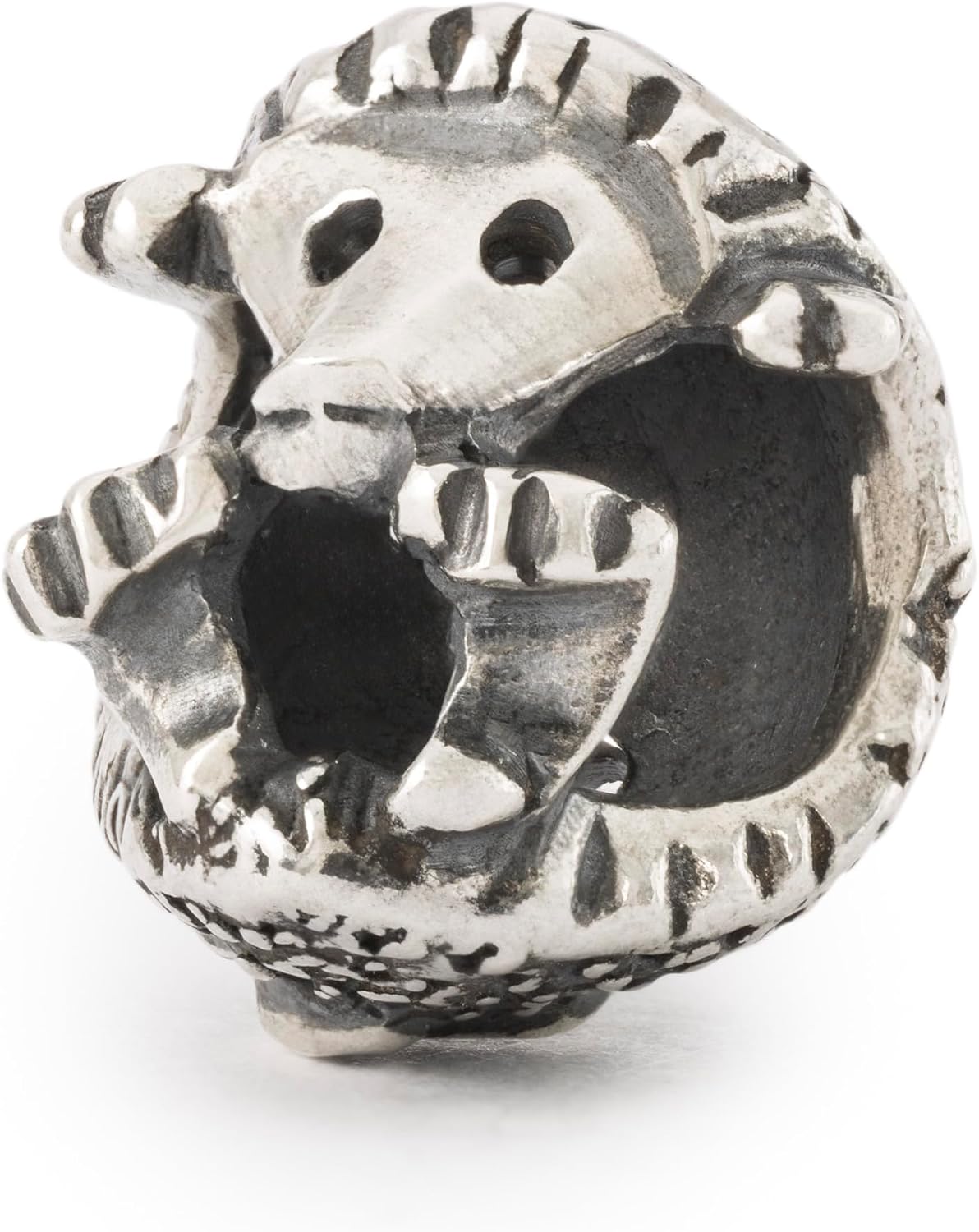 Detalle de Trollbeads Autunno Percorso della felicità 2024 – Perle d'argento fatte a mano