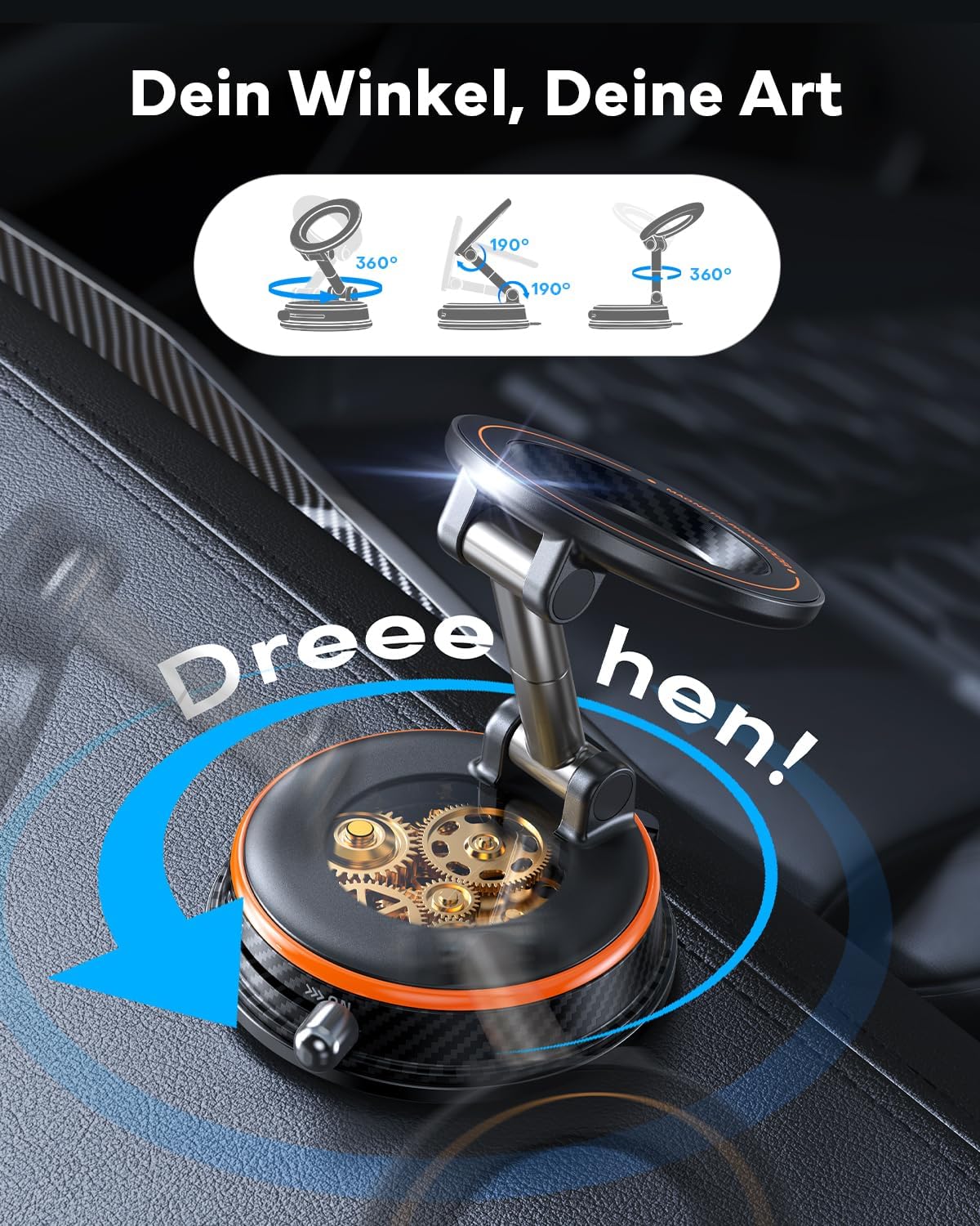 Thumbnail 1 de Peerock Handyhalterung Auto für MagSafe – vakuum Magnetische KFZ-Halterung, 2800 gf, 360° drehbar