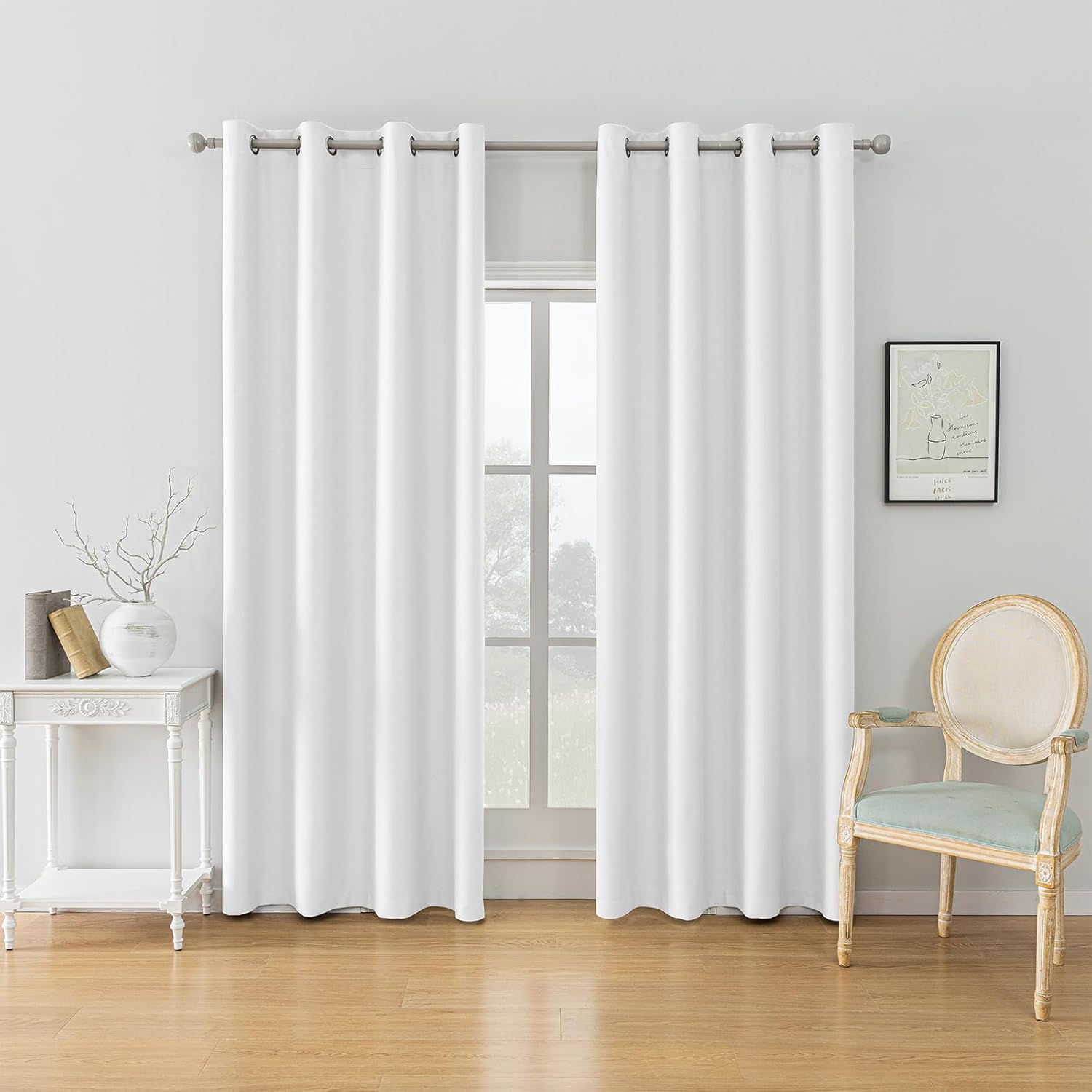 Thumbnail 1 de YSTELLAA Rideau Occultant Imperméable – Lot de 2, 140×225 cm, Triple tissage, Anti-bruit, Thermique