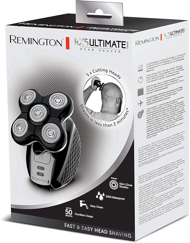 Thumbnail 3 de Remington Afeitadora de Cabeza RX5, 5 Cabezales Flexibles 🪒