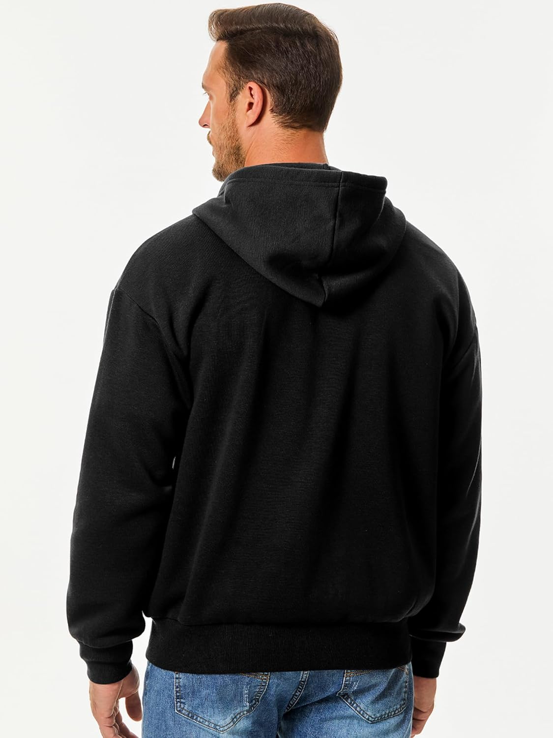 Thumbnail 1 de JMIERR Hoodie Herren Baumwolle Zip Kapuze