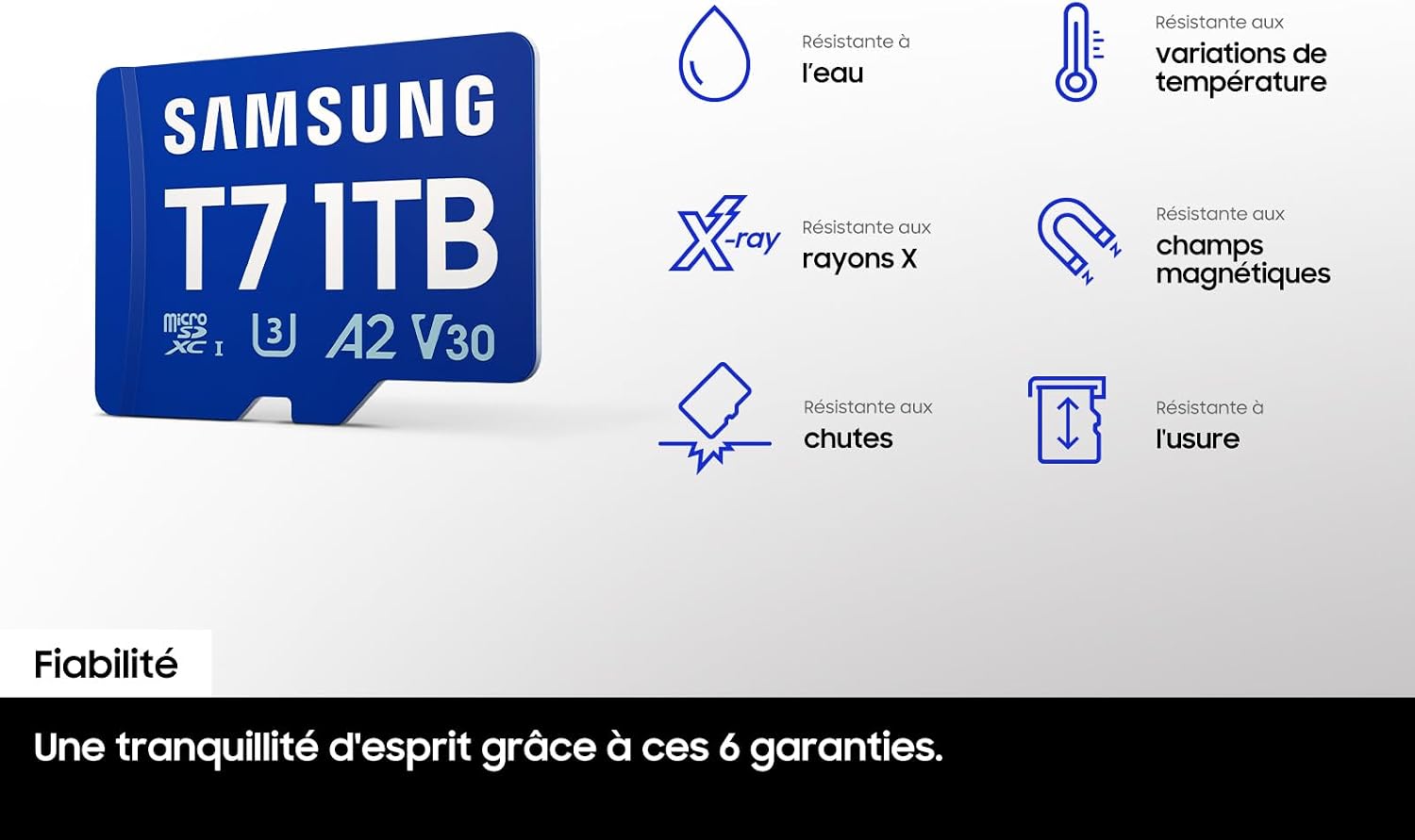 Thumbnail 6 de Samsung T7 MB-MB256T/WW 256GB microSDXC Card, Up to 170MB/s Read