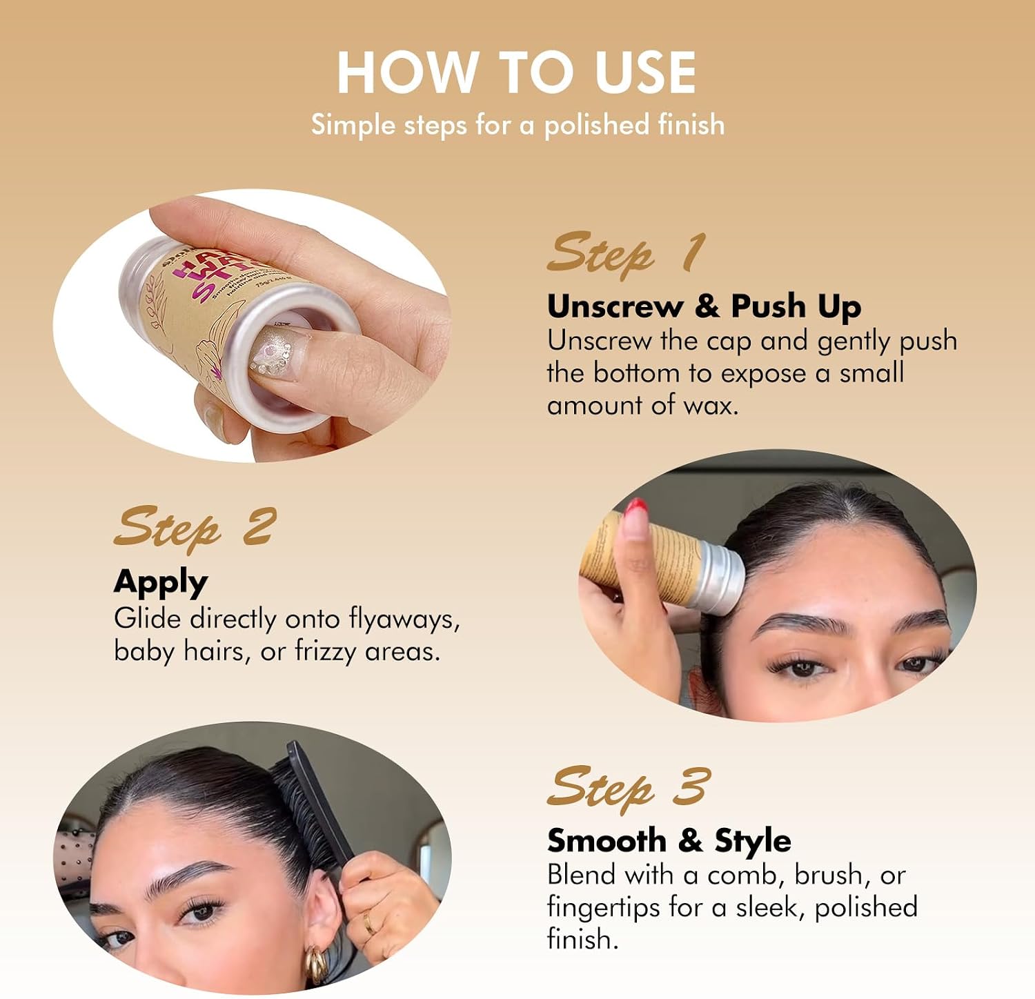 Thumbnail 4 de Dolahair 1 Pack of Wax+ 2 Bands Hair Wax Stick & Styling Accessories
