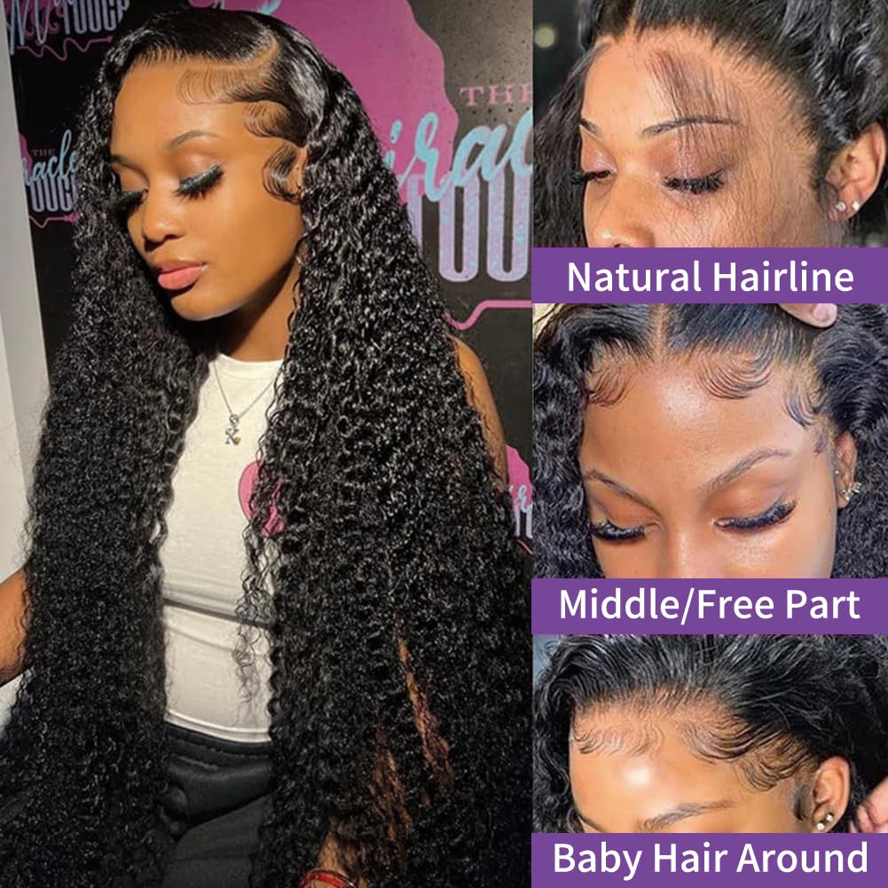 Thumbnail 1 de Human Hair Deep Wave Wig, 30 Inch