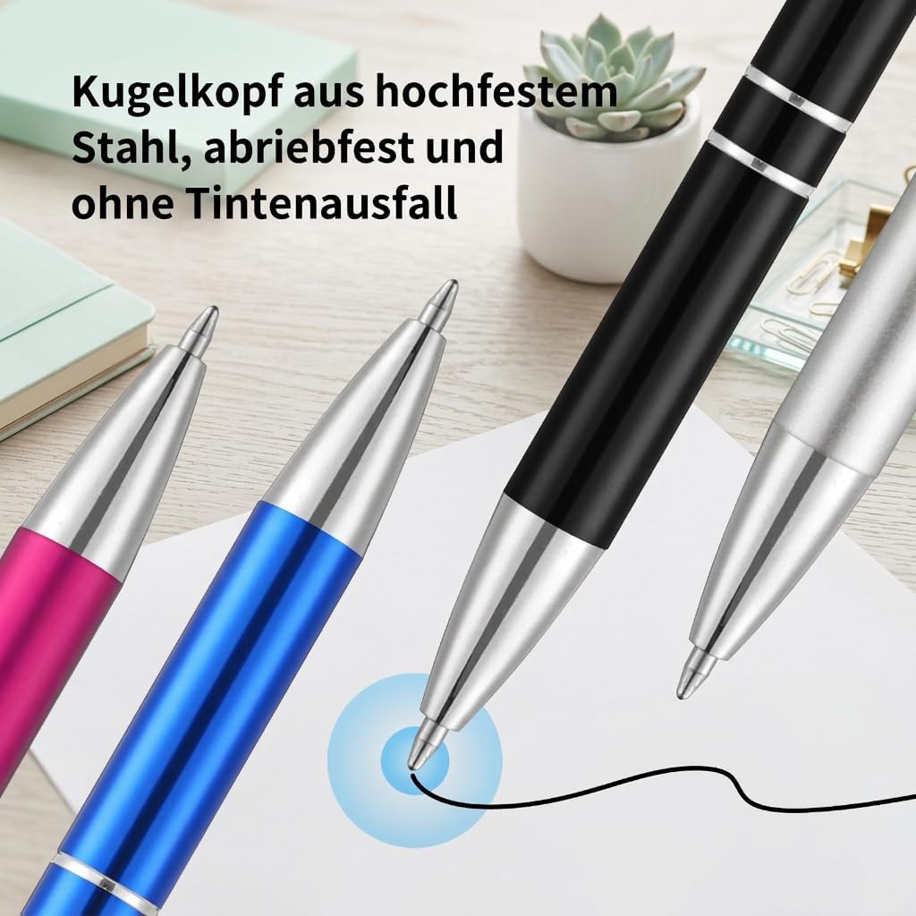 Detalle 2 de kander Kugelschreiber-Set (12 Stück) mit schwarzer Drucktinte und Motiv-Sprüchen
