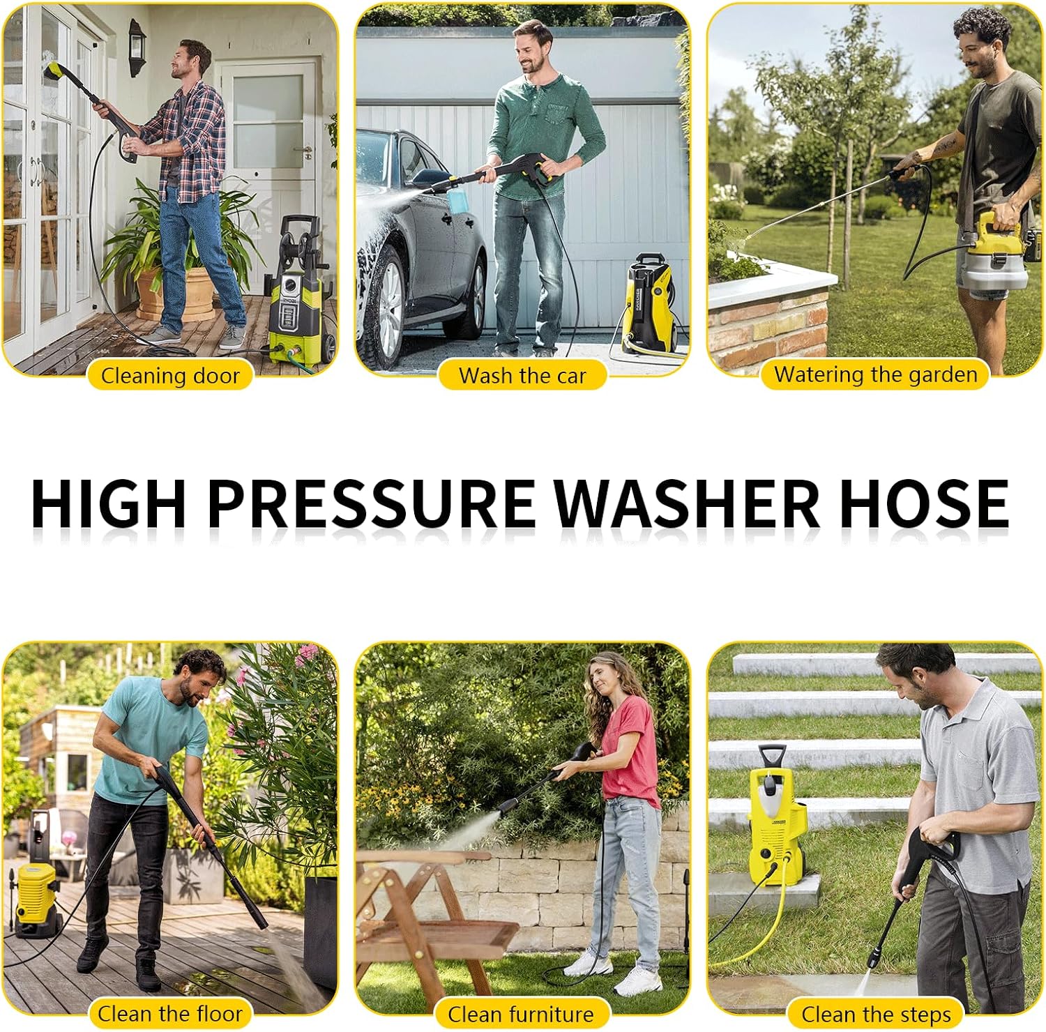 Thumbnail 6 de 10m High Pressure Washer Replacement Hose for Kärcher K Series (K2–K7)