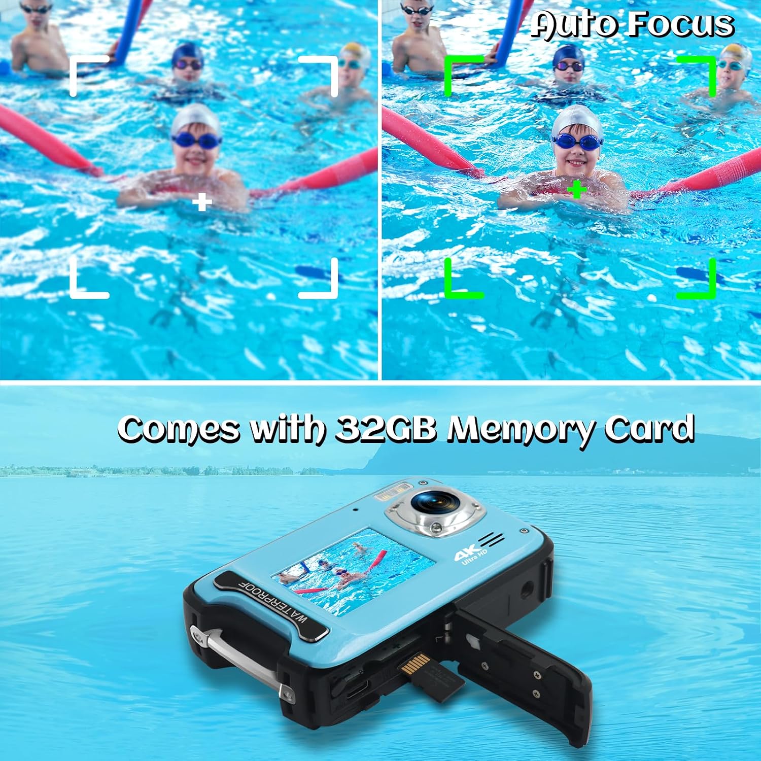 Thumbnail 6 de Underwater Camera 4K 48MP 17FT Waterproof Camera