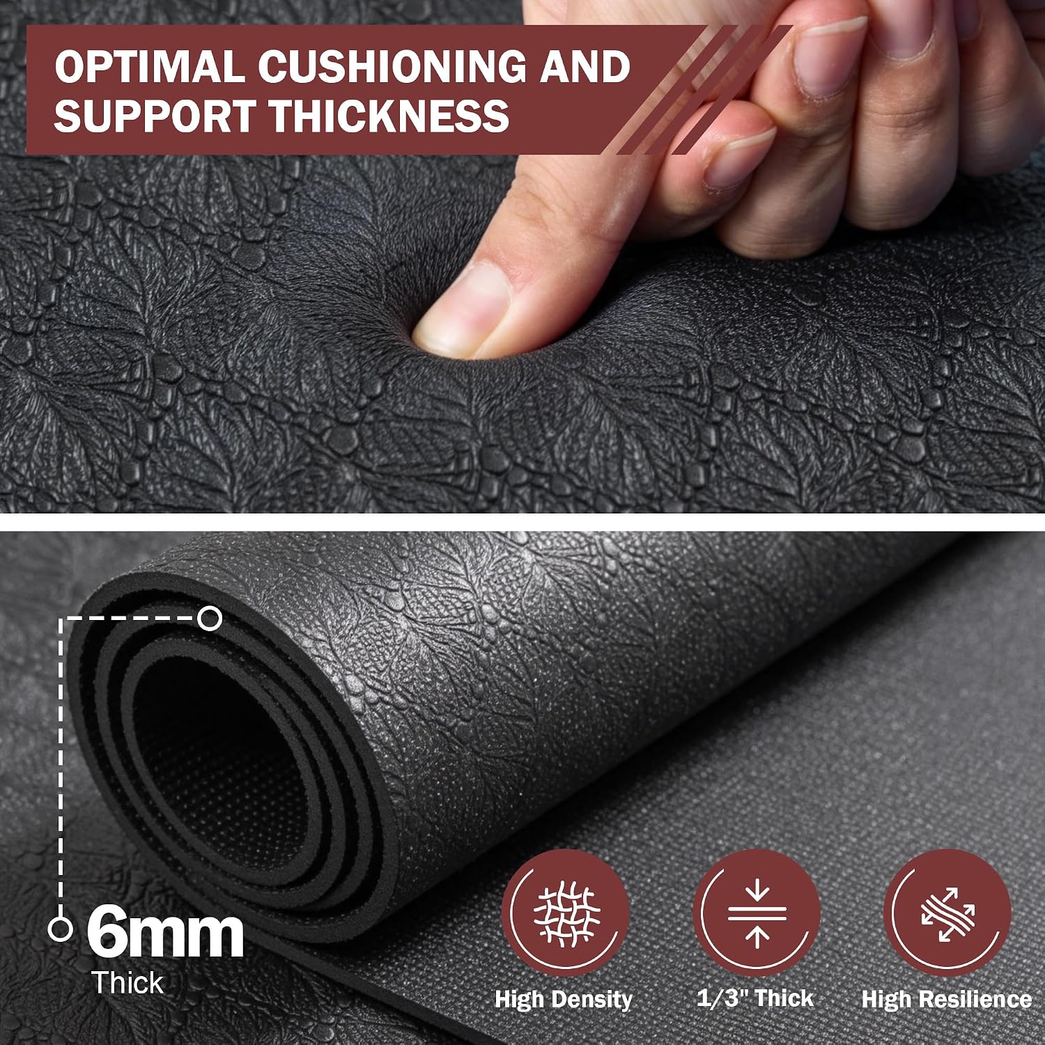Thumbnail 4 de Stepwaver Extra Large Exercise Mat, 6mm Non-Slip and Shoe-Friendly