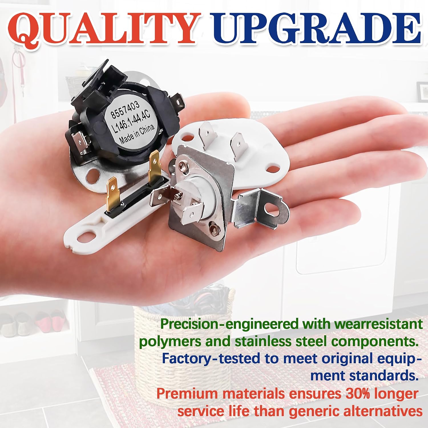 Thumbnail 6 de Bakaoof Dryer Repair Kit with Thermal Fuse, Thermostats, and Thermistor