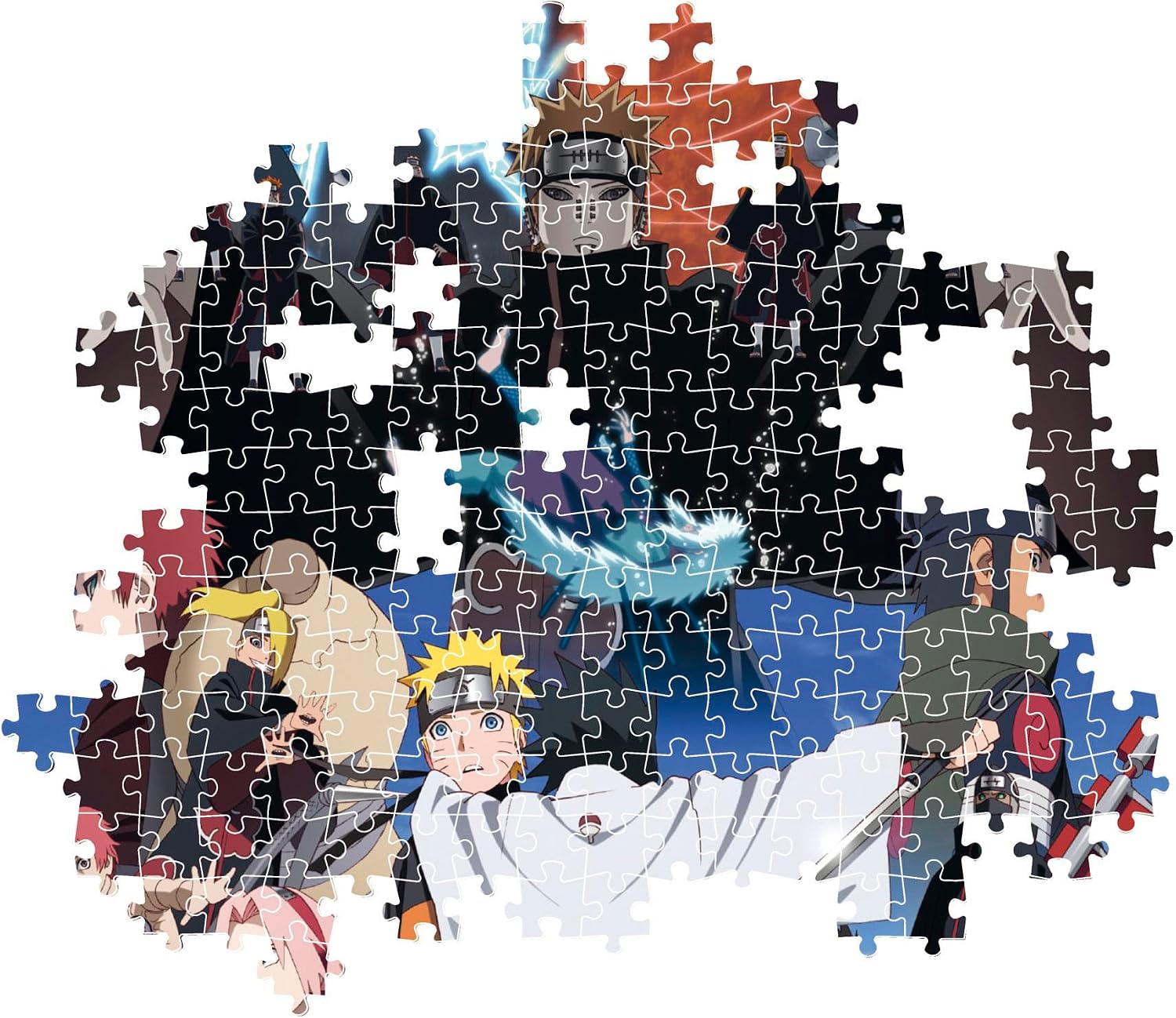 Detalle de Clementoni puzzle 1000 pezzi Naruto Shippuden 37052 con poster incluso, 50x70 cm