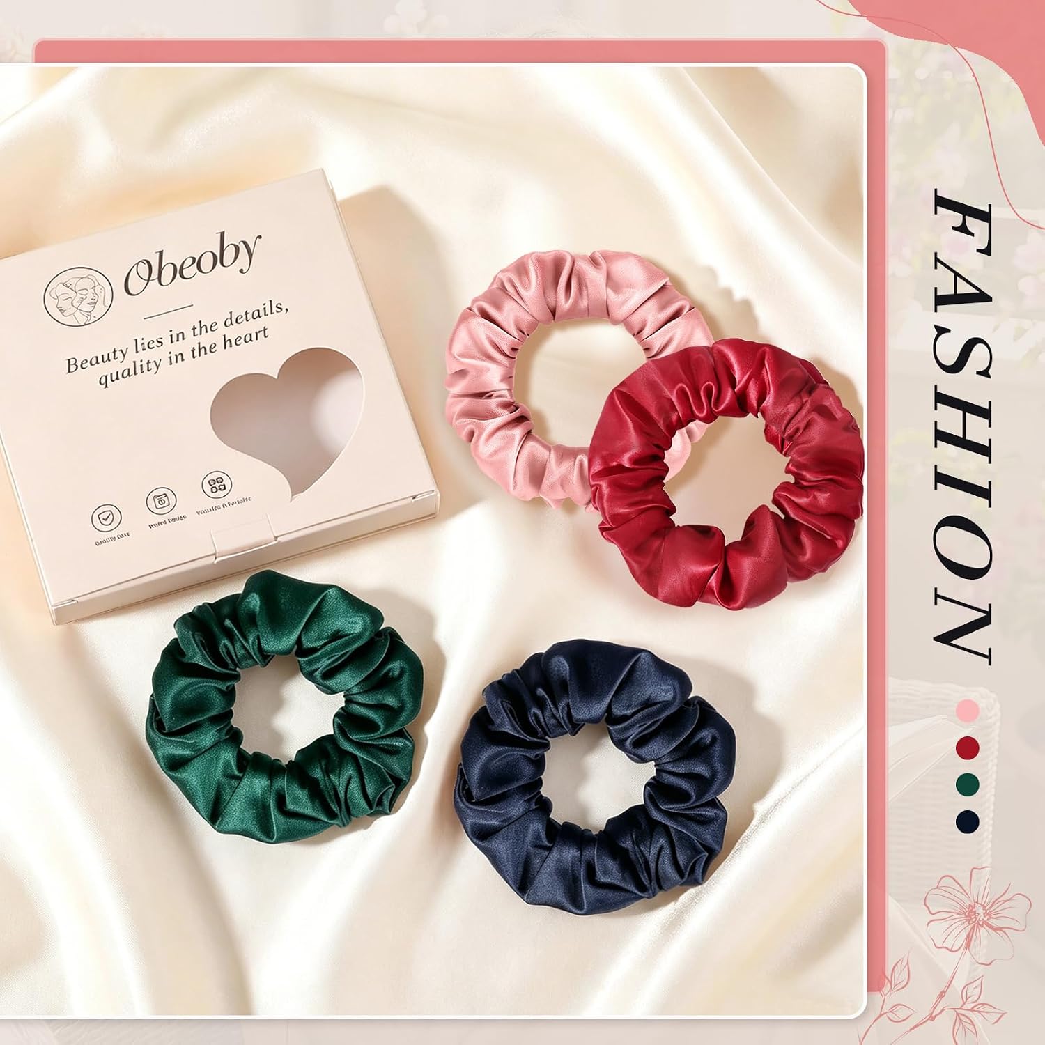 Thumbnail 5 de Mulberry Silk Scrunchies, 19 Momme