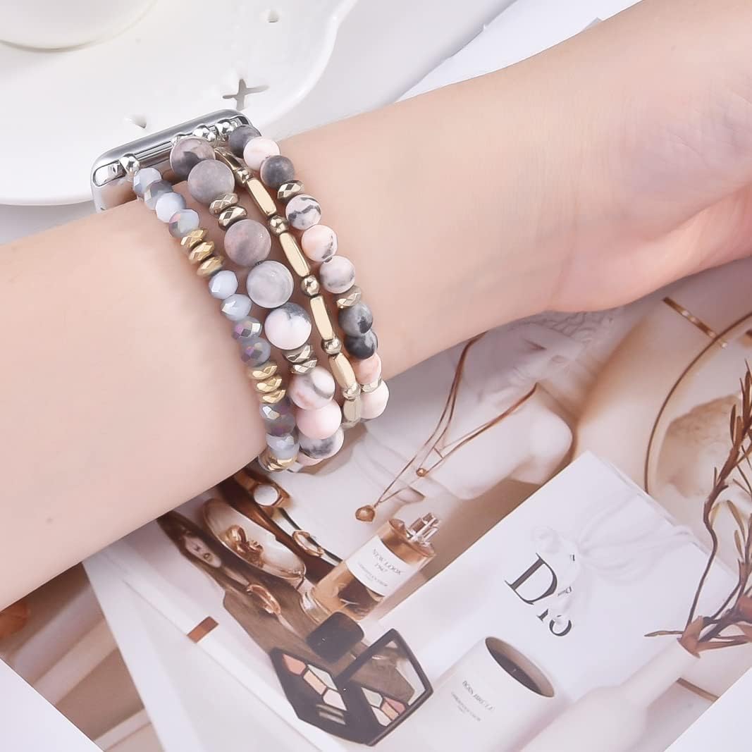 Thumbnail 5 de VISOOM Beaded Boho Bracelet for Apple Watch 40mm
