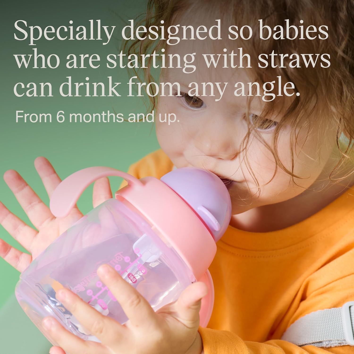 Thumbnail 3 de Tommee Tippee Trainer Straw Cups 240 ml (Set of 2) for Toddlers 6 Months+ — Pink & Purple