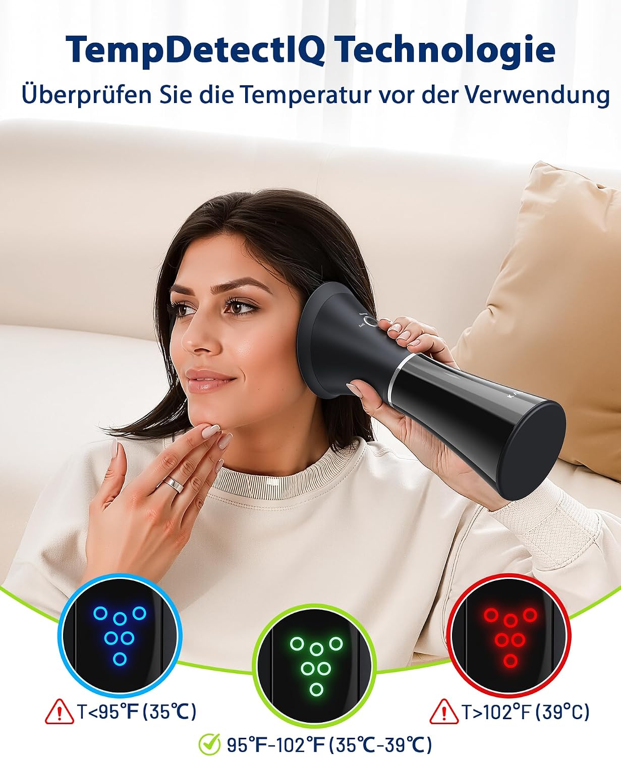 Thumbnail 3 de KAUGIC Ohrspülgerät mit Doppeltank: Intelligentes 2-in-1-System mit Temperatursteuerung und IPX7