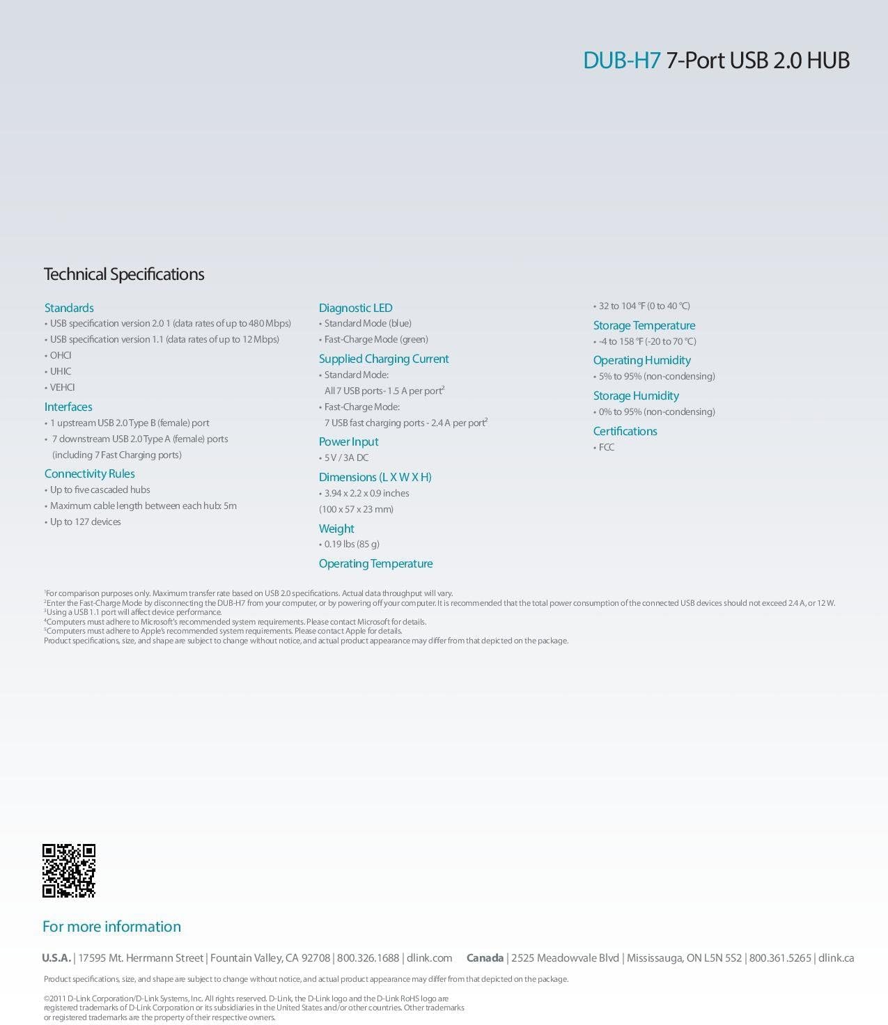 Thumbnail 6 de D-Link Dub-H7 - Hub USB 7 Puertos con Alimentación ⚡