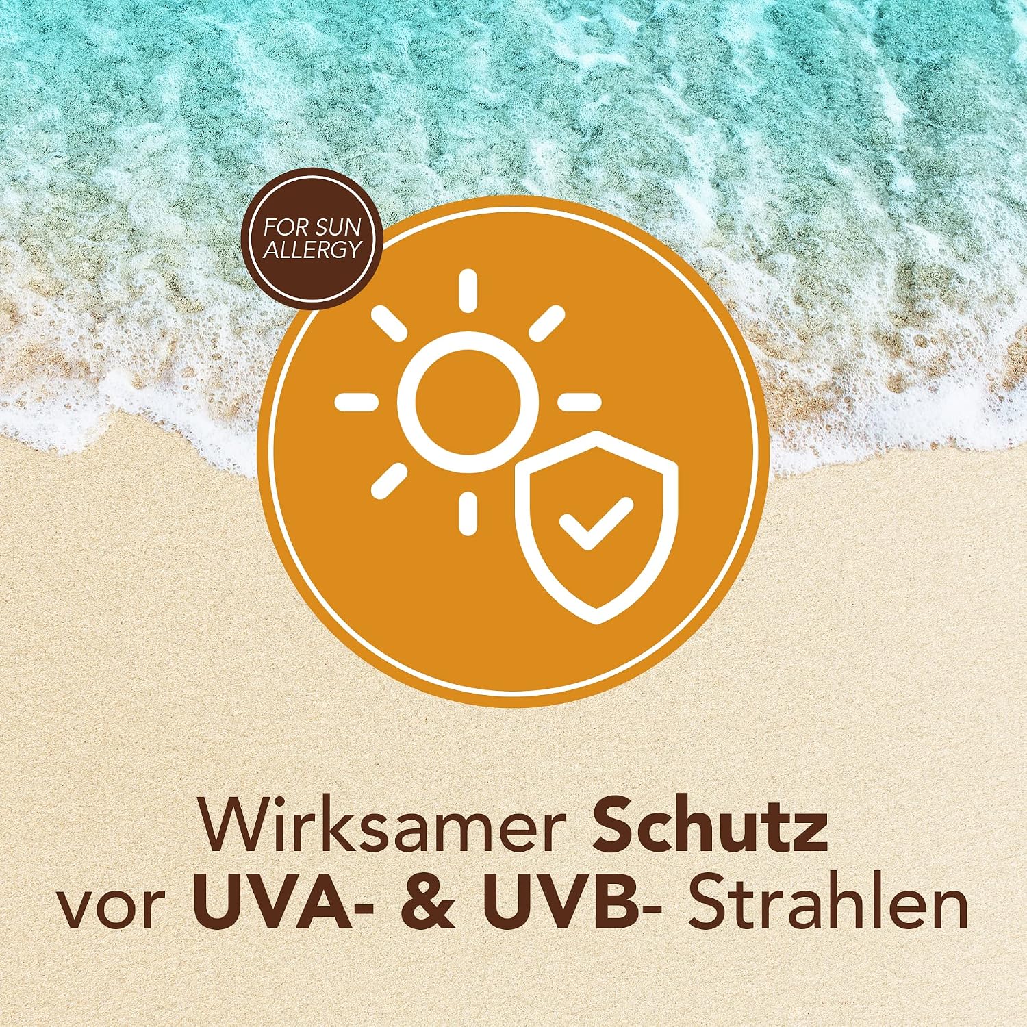 Detalle de PIZ BUIN Allergy Gesichtscreme LSF 50+ – wasserfeste Sonnencreme für empfindliche Haut & Allergiker (50 ml)