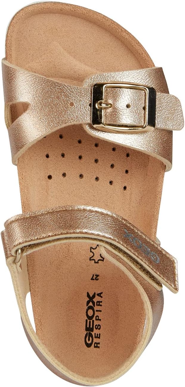 Thumbnail 1 de Geox Mädchen J Adriel Girl C Sandalen aus Leder – flacher Absatz in Medium-Weite