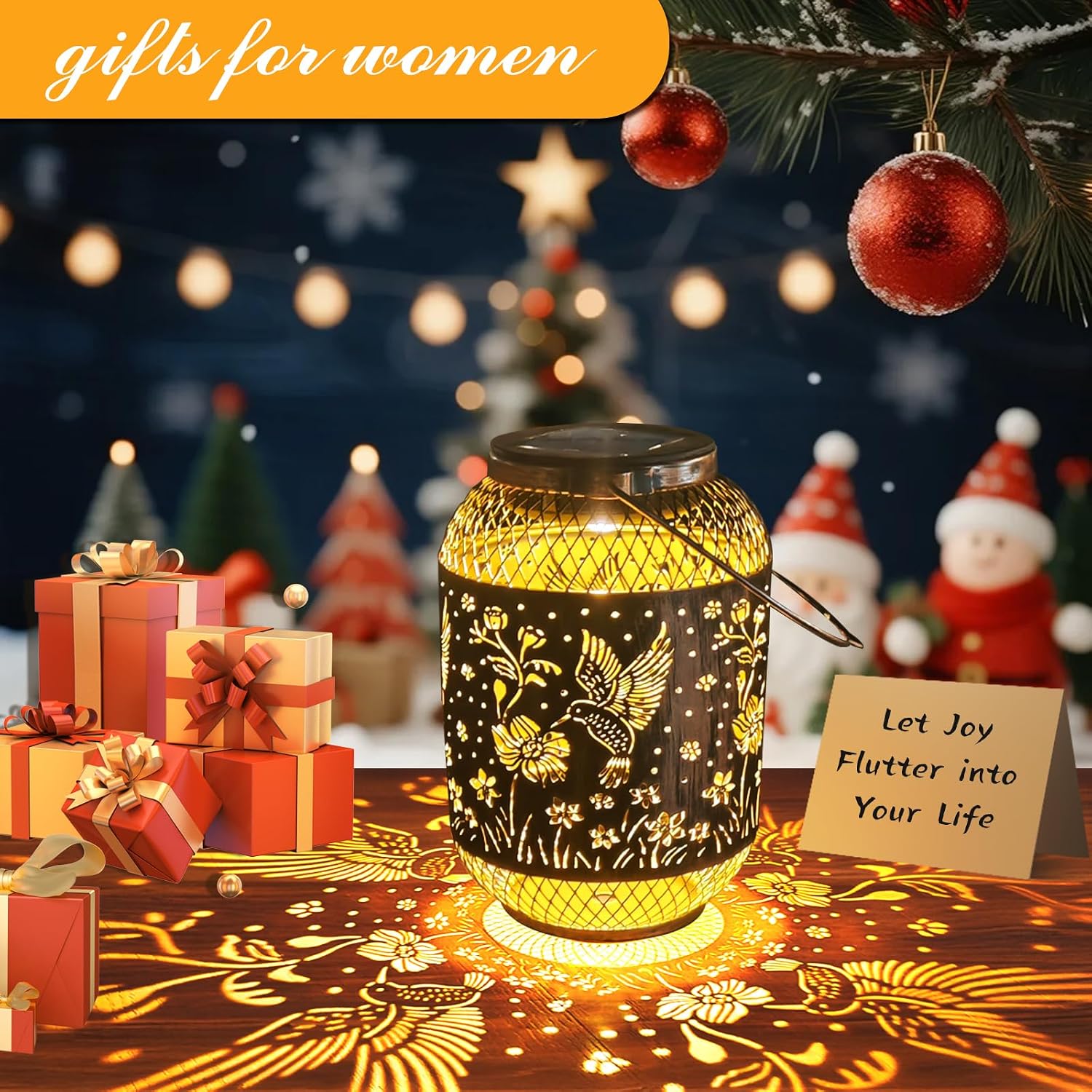 Detalle de Hummingbird Solar Lantern Outdoor decor