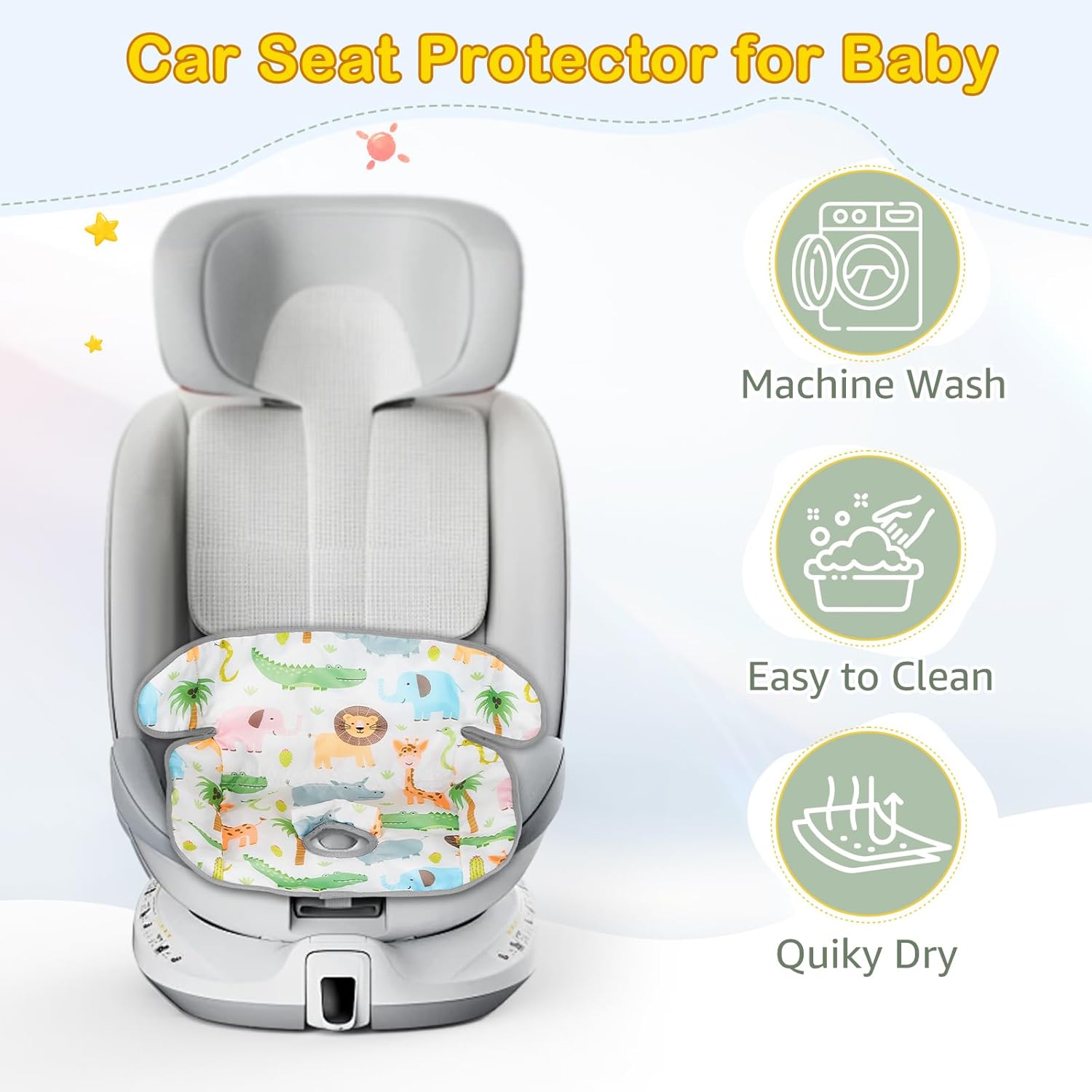 Thumbnail 4 de Rilime Car Seat Protectors 2-Pack: Waterproof, Non-Slip & Machine-Washable Seat Liners