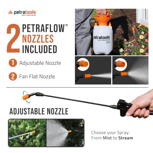 Thumbnail 1 de PetraTools HD101 Garden Sprayer: 1 Gallon with 52-inch Hose and 2 Nozzles