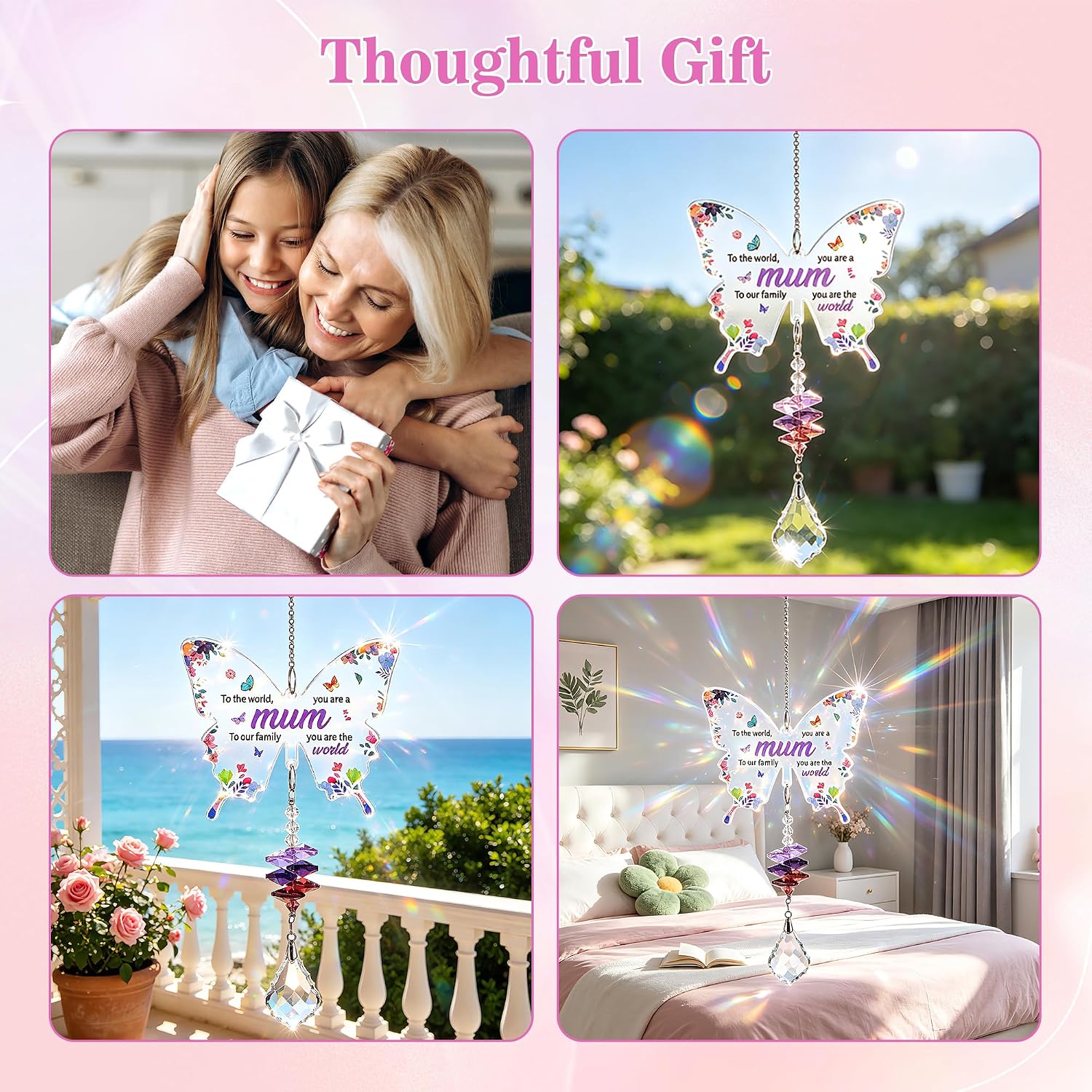 Thumbnail 6 de Yimomoyi Acrylic Butterfly Suncatcher