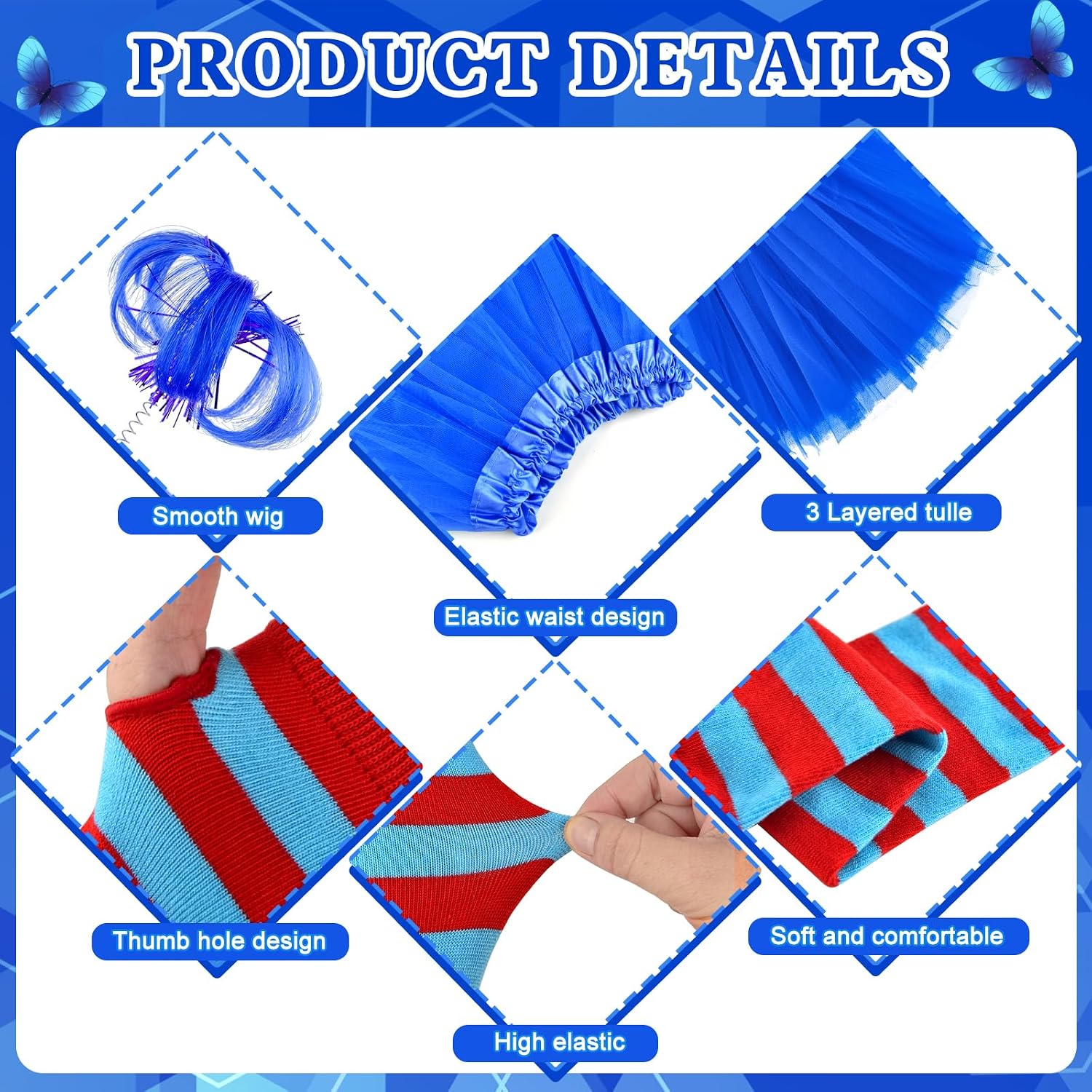 Detalle de Mototo Costume Accessories Set, Tulle
