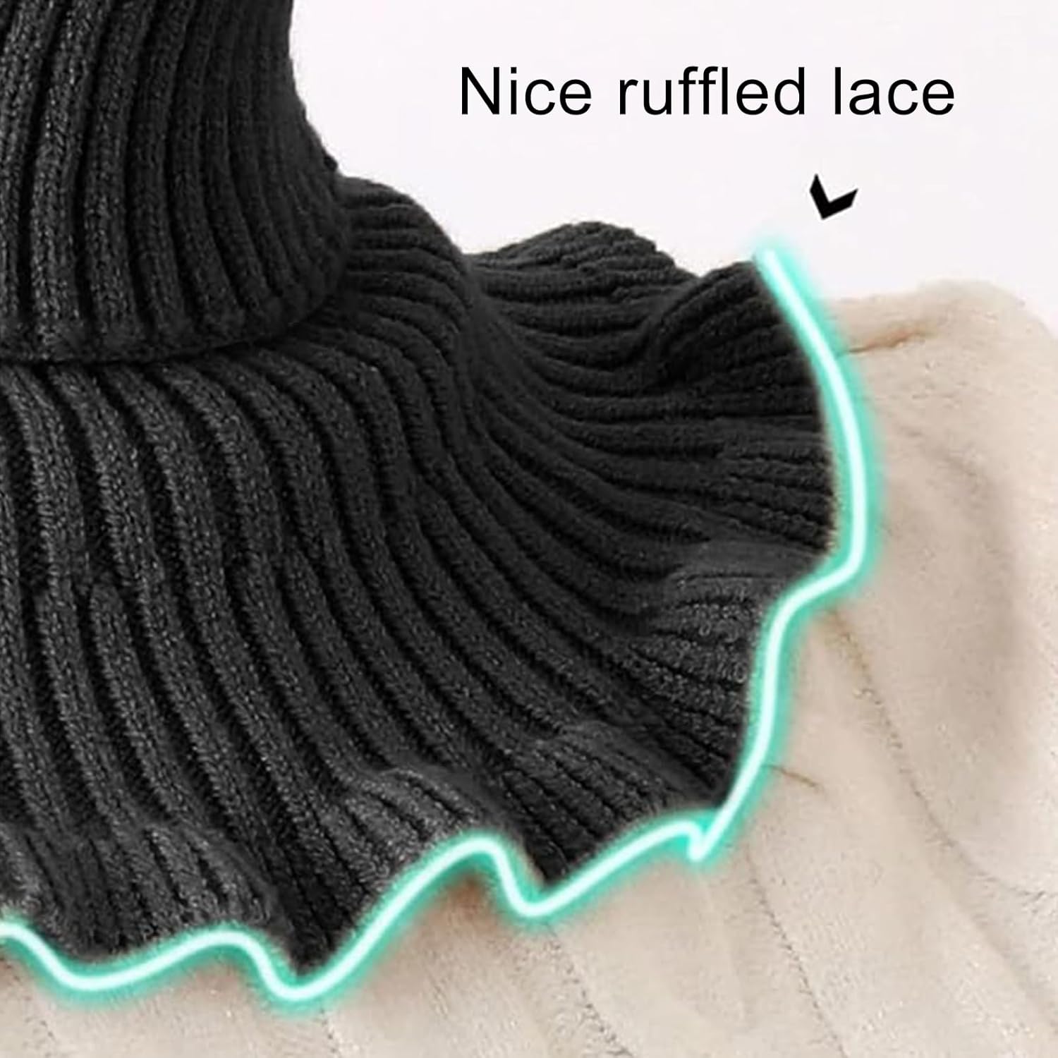 Detalle 2 de Krageneinsatz Schal Damen für Winterwetter