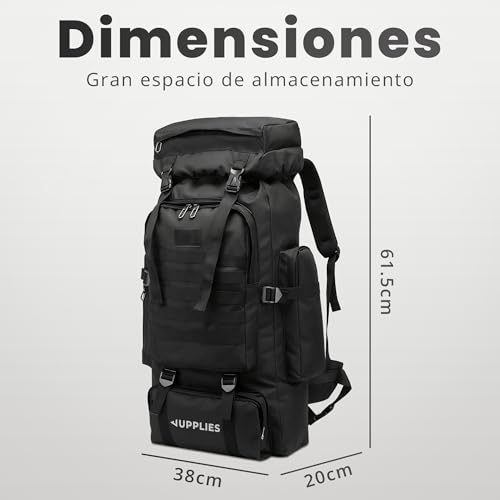 Thumbnail 4 de JUPPLIES Mochila Tactica Militar 80L