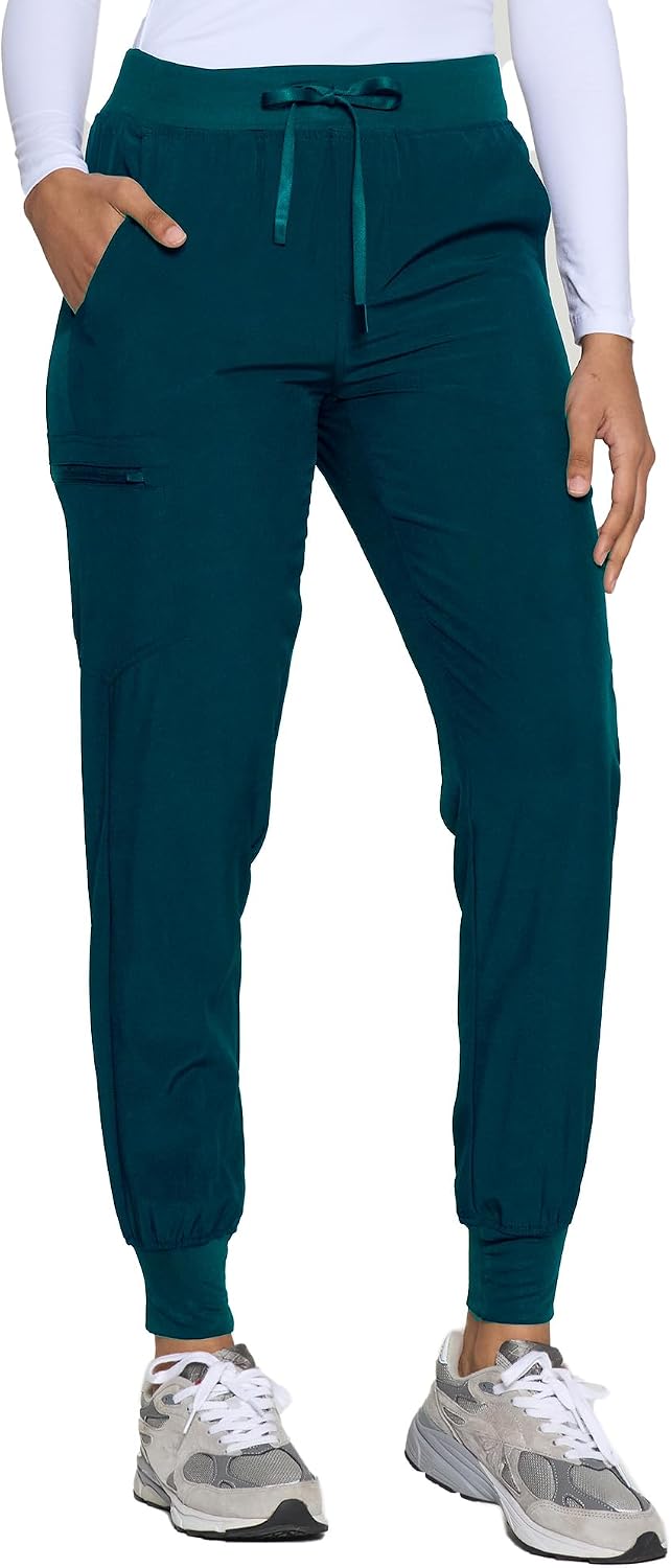 Detalle de COZYFIT Women's Scrub Pants, Soft-Stretch Slim-Fit Jogger with 5 Pockets