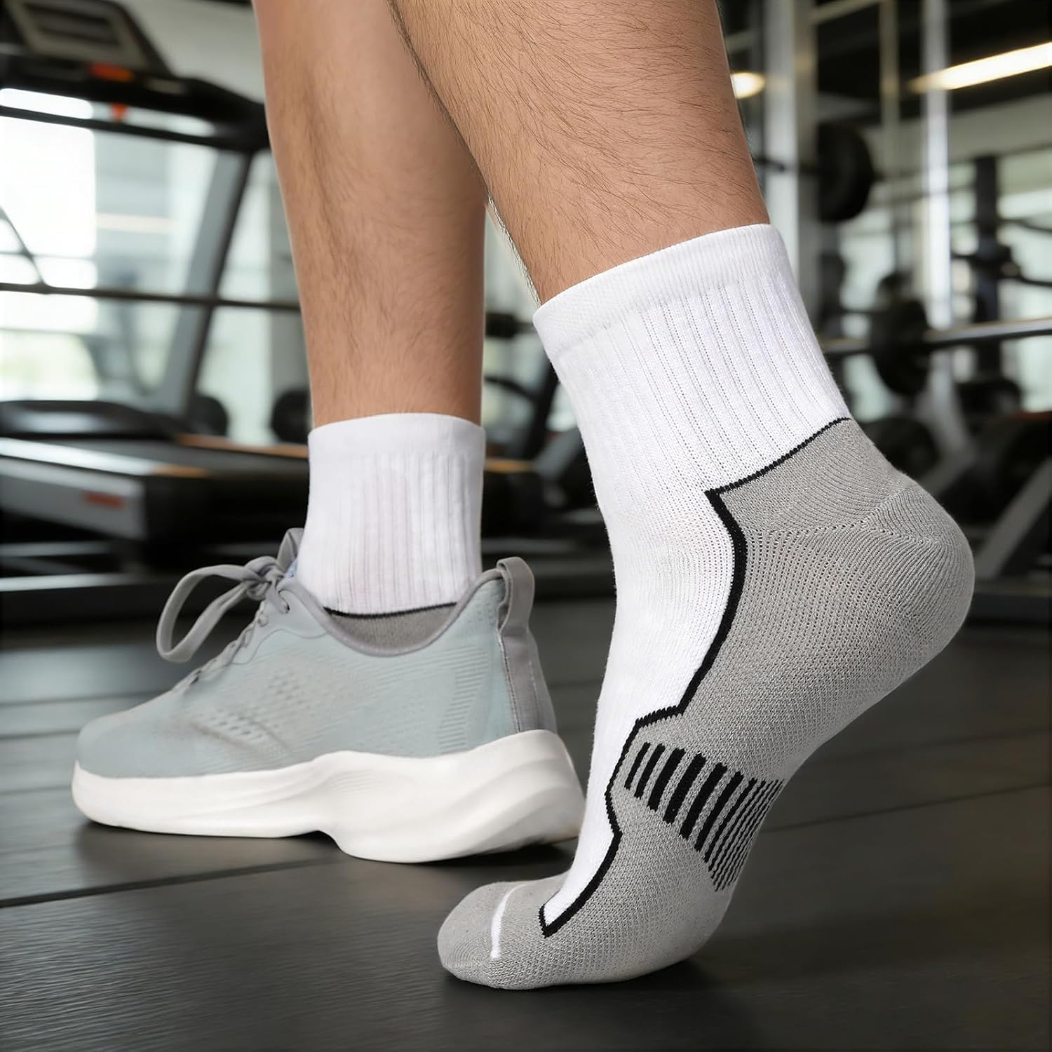 Detalle de ILovDaisy Running Trainer Socks for Men – Cushioned, Anti-Blister Ankle Socks (6 Pairs)