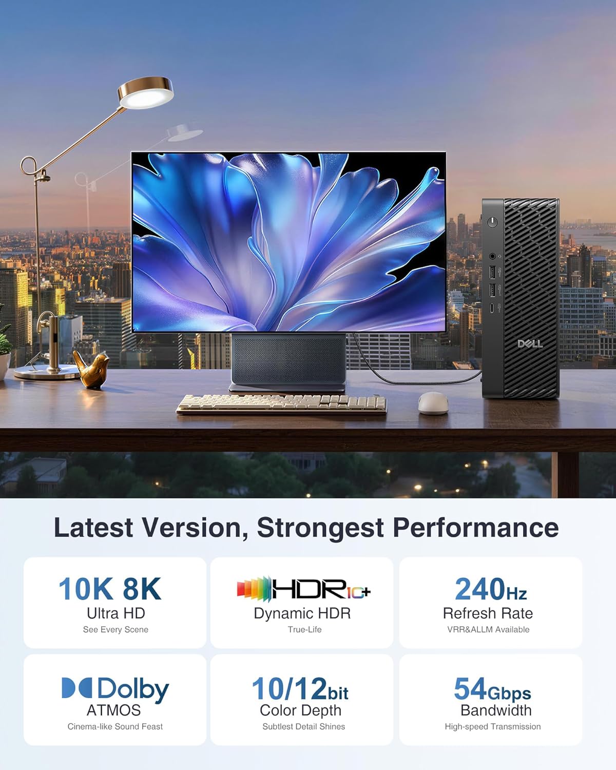 Thumbnail 6 de Ubluker DisplayPort 2.1 Kabel 5 m – 54 Gbps, 8K/60 Hz, UHBR, DSC, HDCP 2.3, Nylon Geflochten