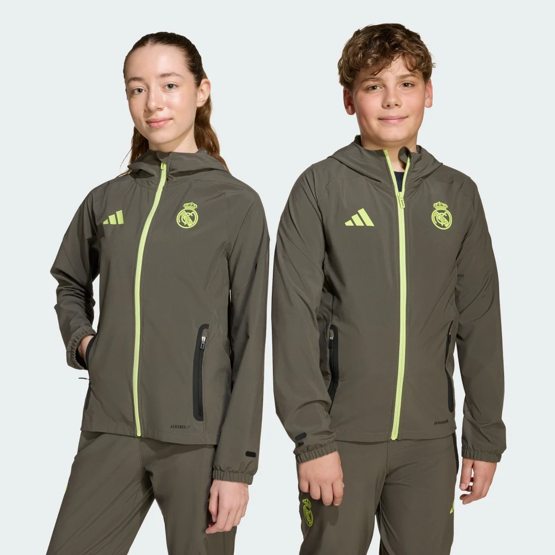 Detalle de Chaqueta Real Madrid Tiro 25 Competition Vis Tech Travel de Adidas
