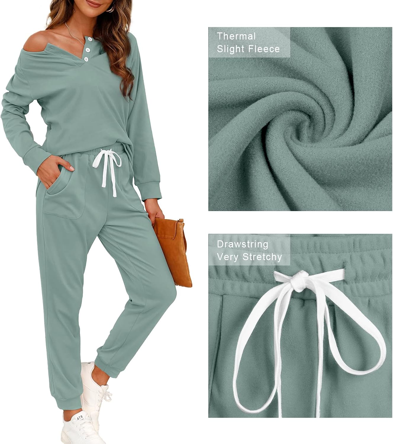 Detalle 2 de WIHOLL Two Piece Lounge Set 90% Polyester