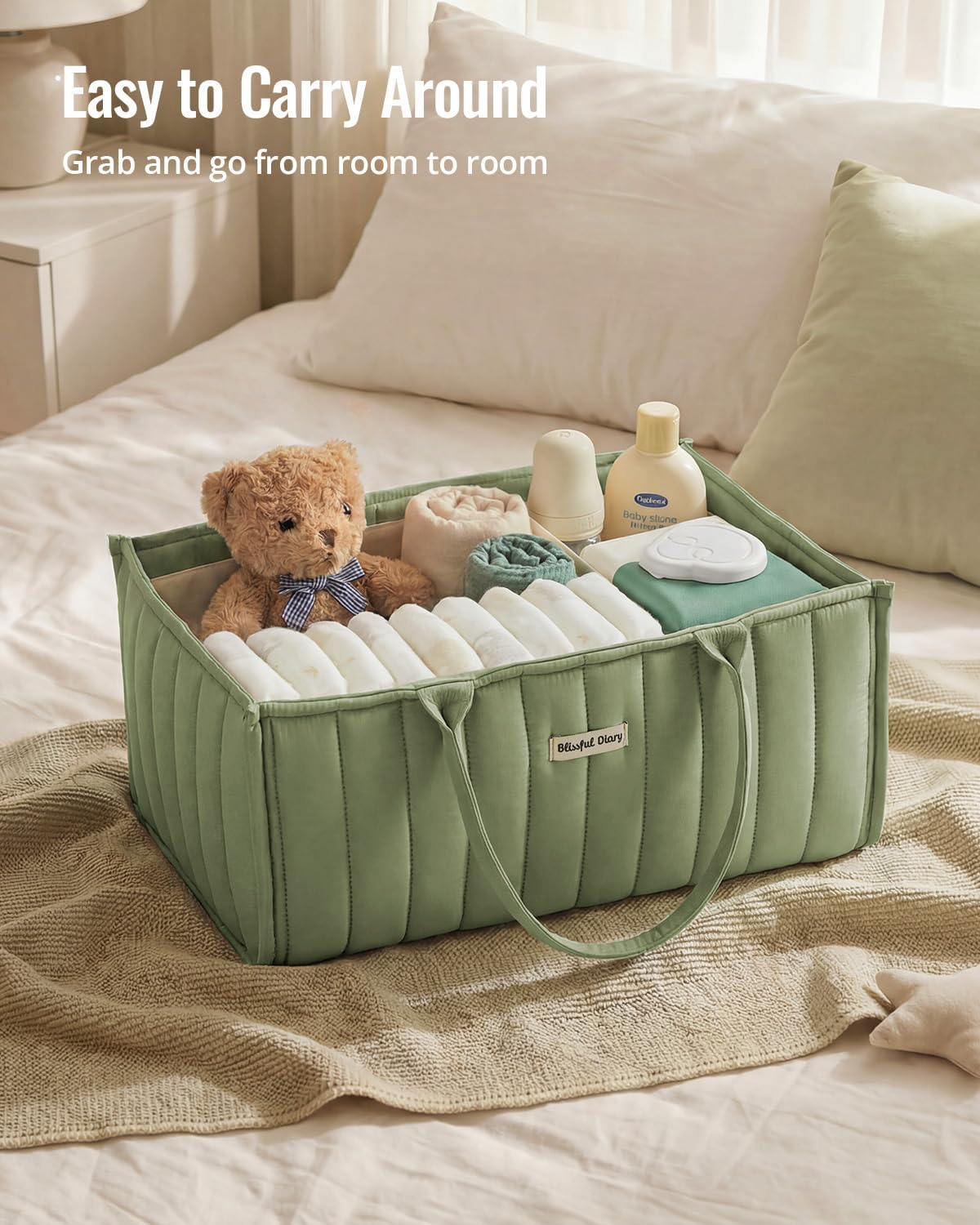 Thumbnail 3 de Blissful Diary Baby Diaper Caddy Organizer