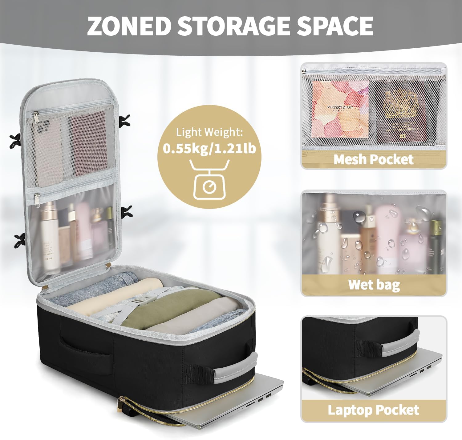 Thumbnail 3 de ETRONIK Ryanair cabin bag 40x30x20, 24L