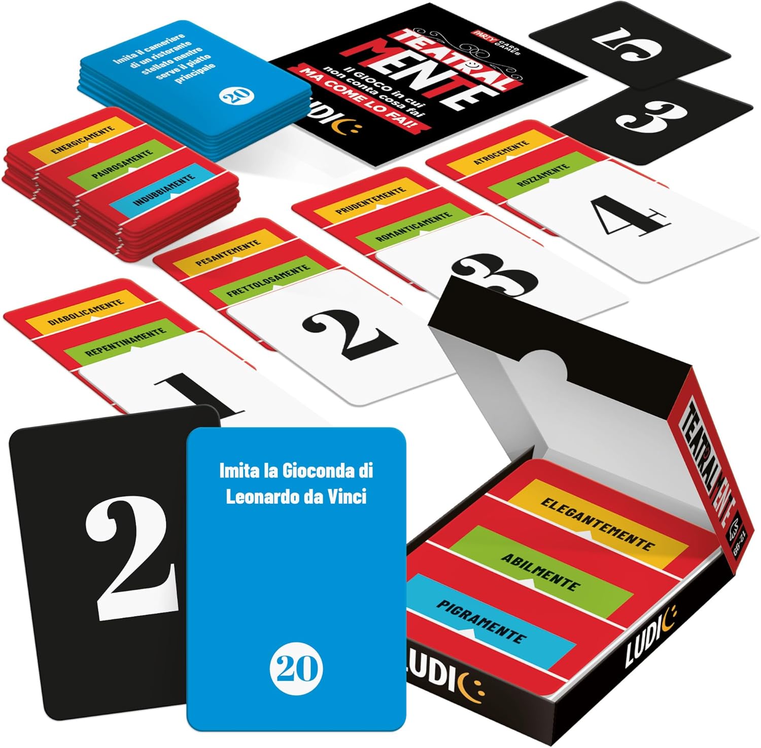 Detalle de Ludic - Teatralmente: Il Gioco di Carte per Espressività e Risata in Famiglia