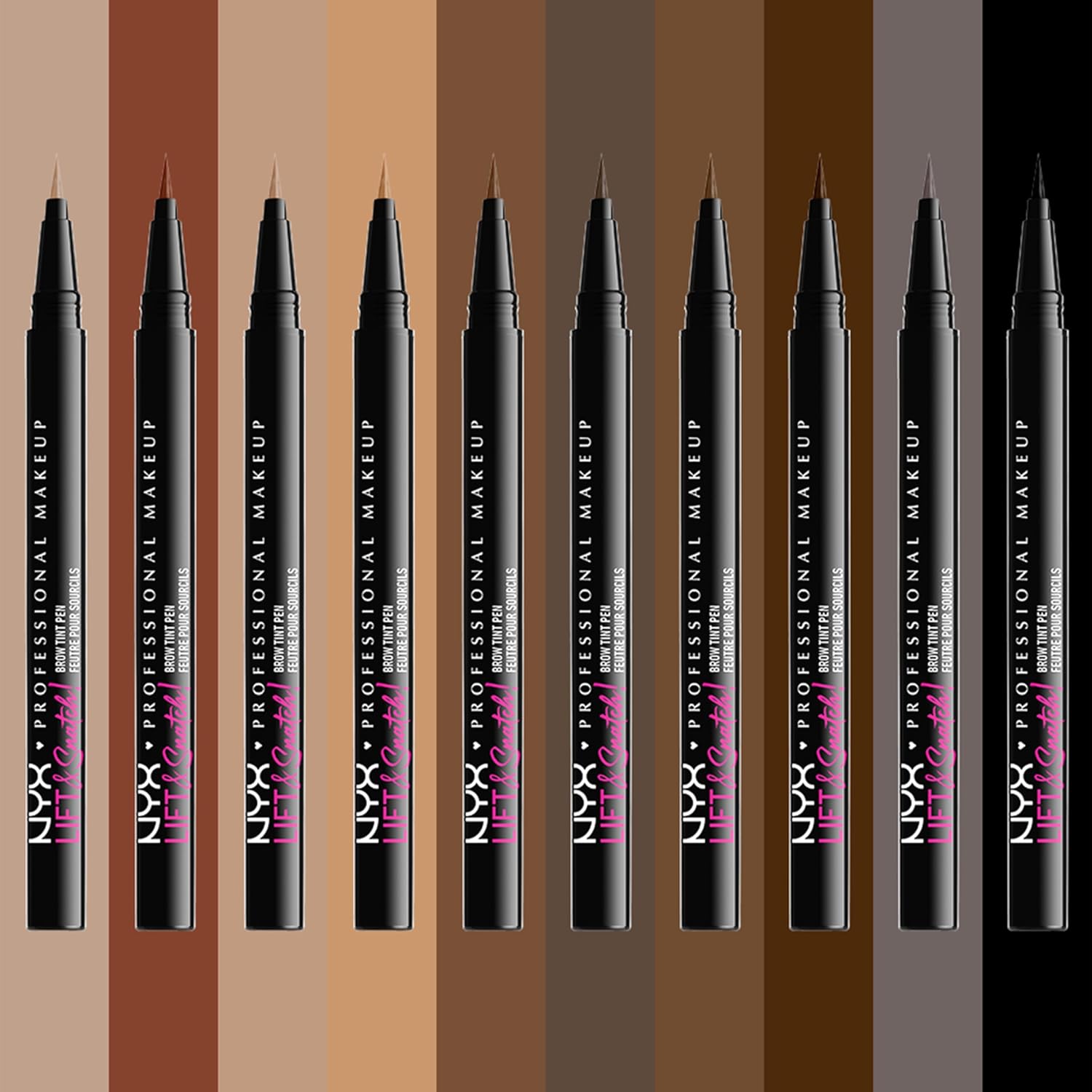 Detalle de NYX Professional Makeup Lift And Snatch Penna Sopracciglia Nero – A prova di sbavature