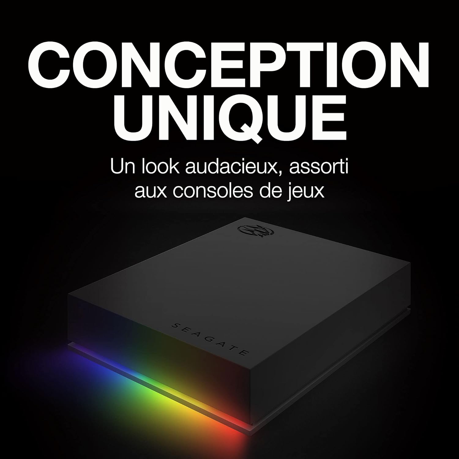 Thumbnail 5 de Seagate FireCuda Gaming — Disque dur externe portable 5 To USB-C/USB 3/2 avec voyants LED RVB (STKL5000400)