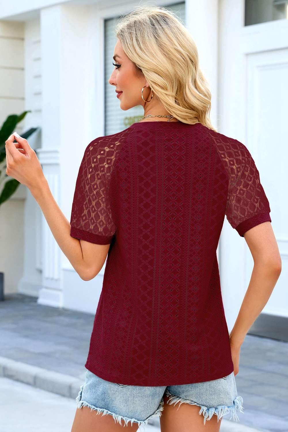 Thumbnail 3 de Pawate Spitze Langarmshirt 100% Polyester