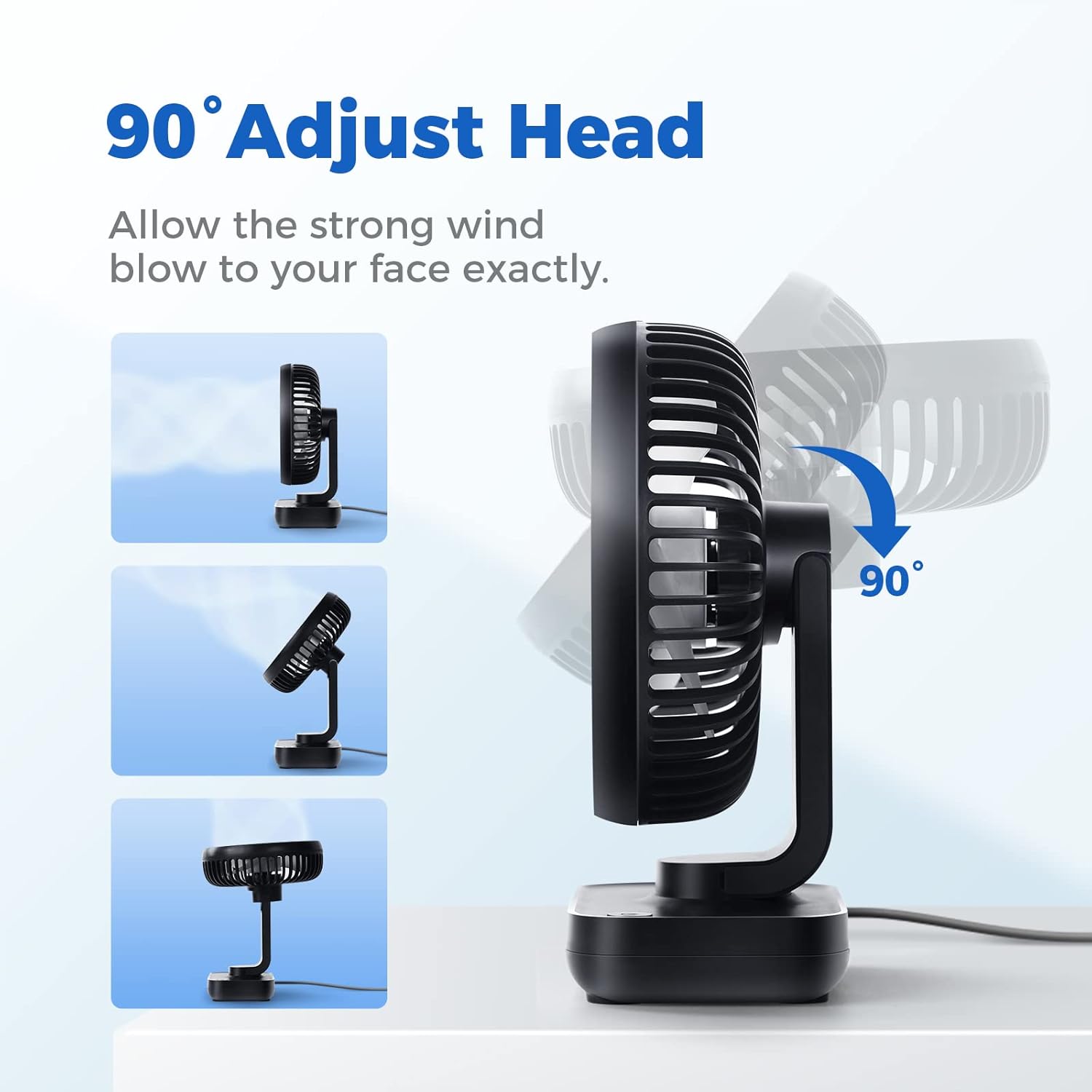Thumbnail 1 de OCOOPA USB Ventilator – ultra leise, 4 Geschwindigkeiten, kompakt & tragbar