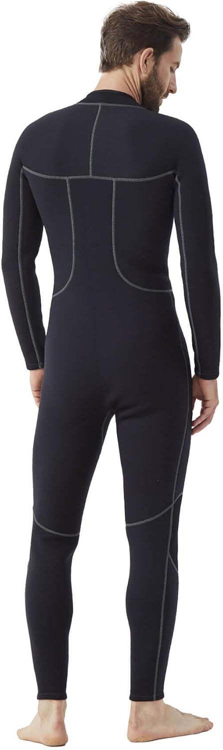 Detalle de Hevto ML2F Men's Full Wetsuit, 3/2mm Neoprene, Front Zipper