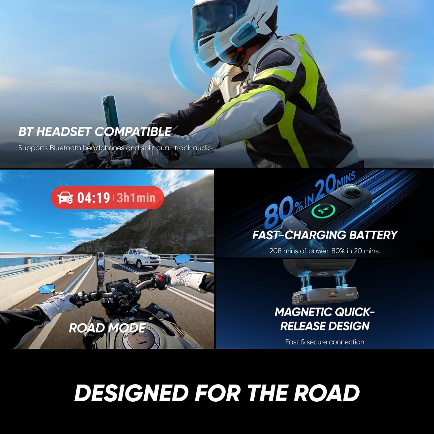 Thumbnail 6 de Insta360 X5 – Waterproof 8K 360° Action Camera with AI, Replaceable Lenses and Wind Guard