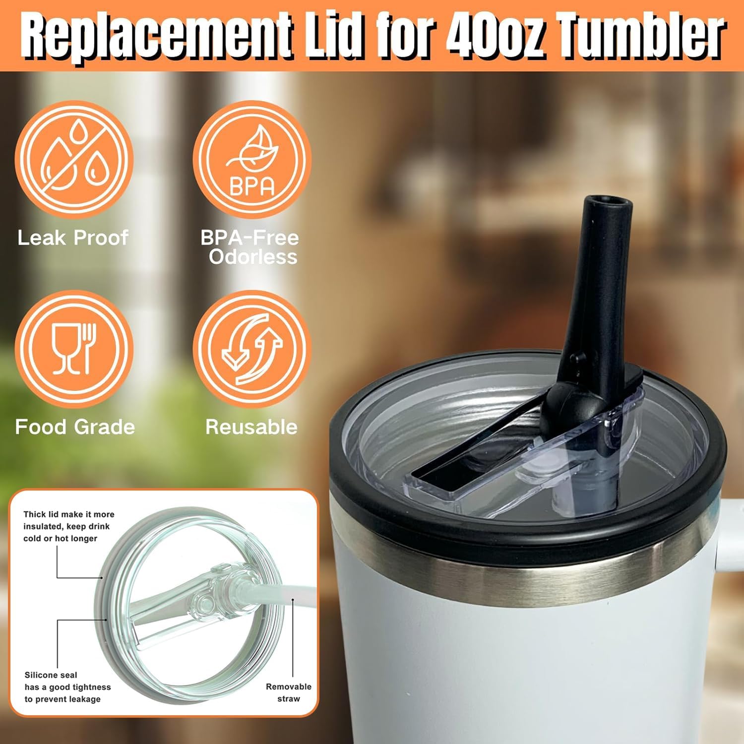 Thumbnail 3 de Stanley Cup Deckel 40oz Ersatzdeckel 2er Set