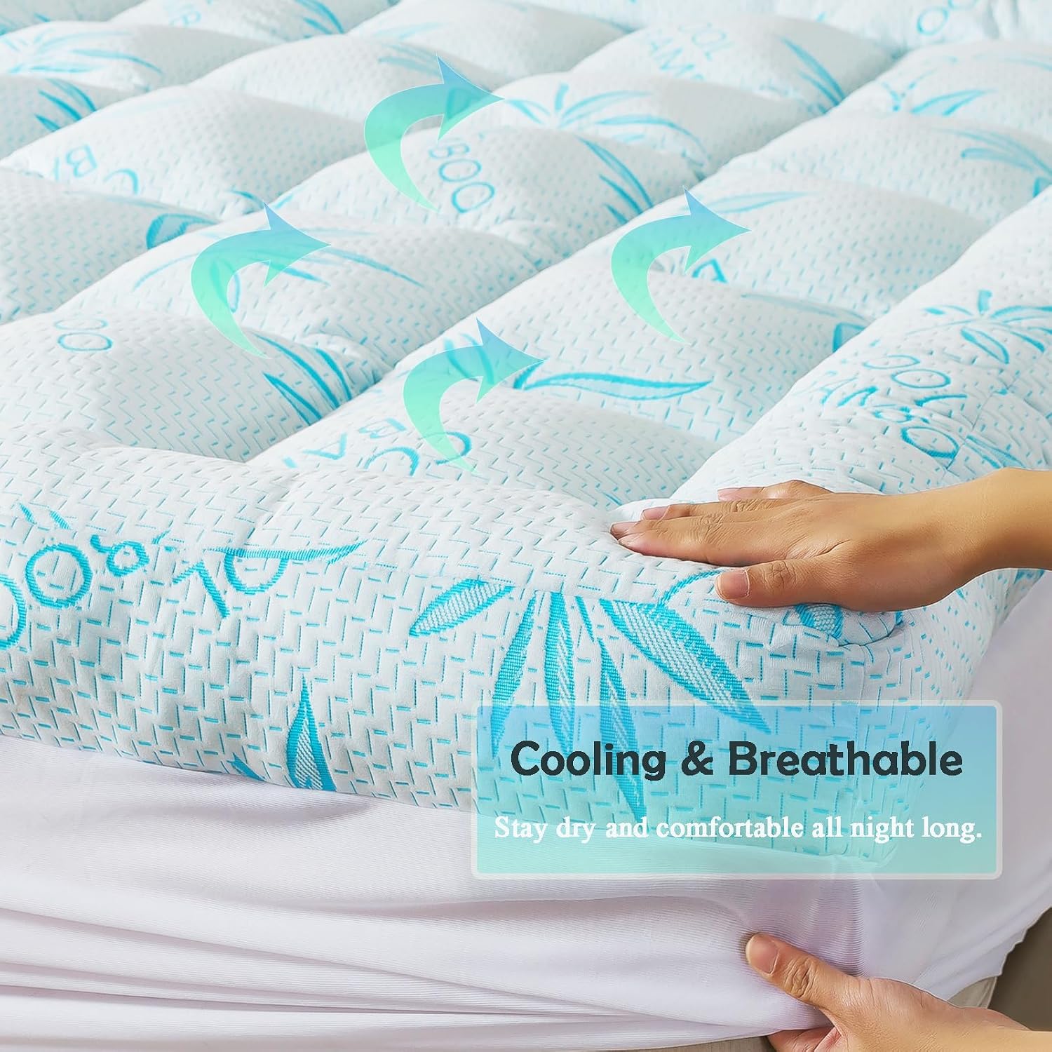 Detalle 1 de WhatsBedding Mattress Topper 5-Inch