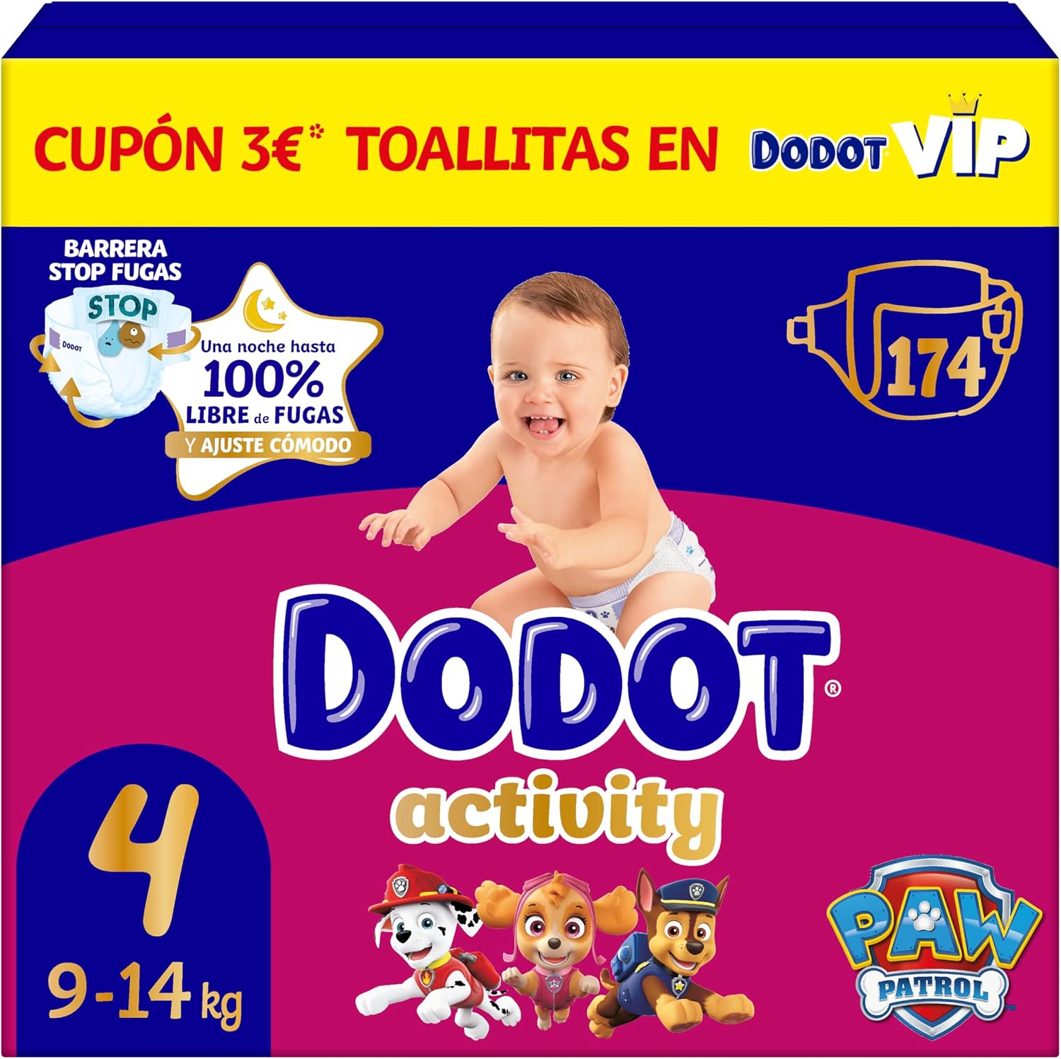 Detalle de Dodot Pañales Activity Talla 4 174 uds