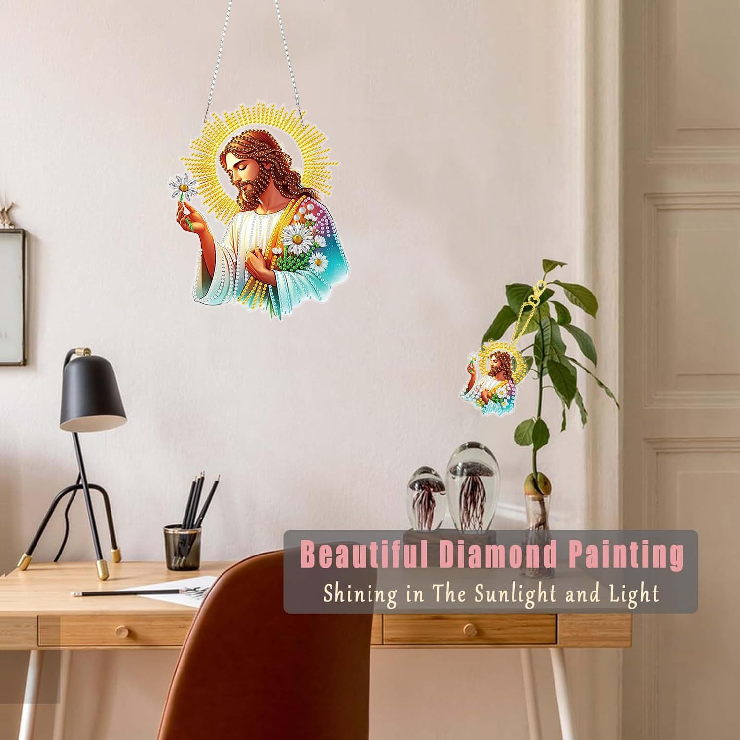 Detalle de Masendp Diamond Painting Hanging Decor Kit in PET