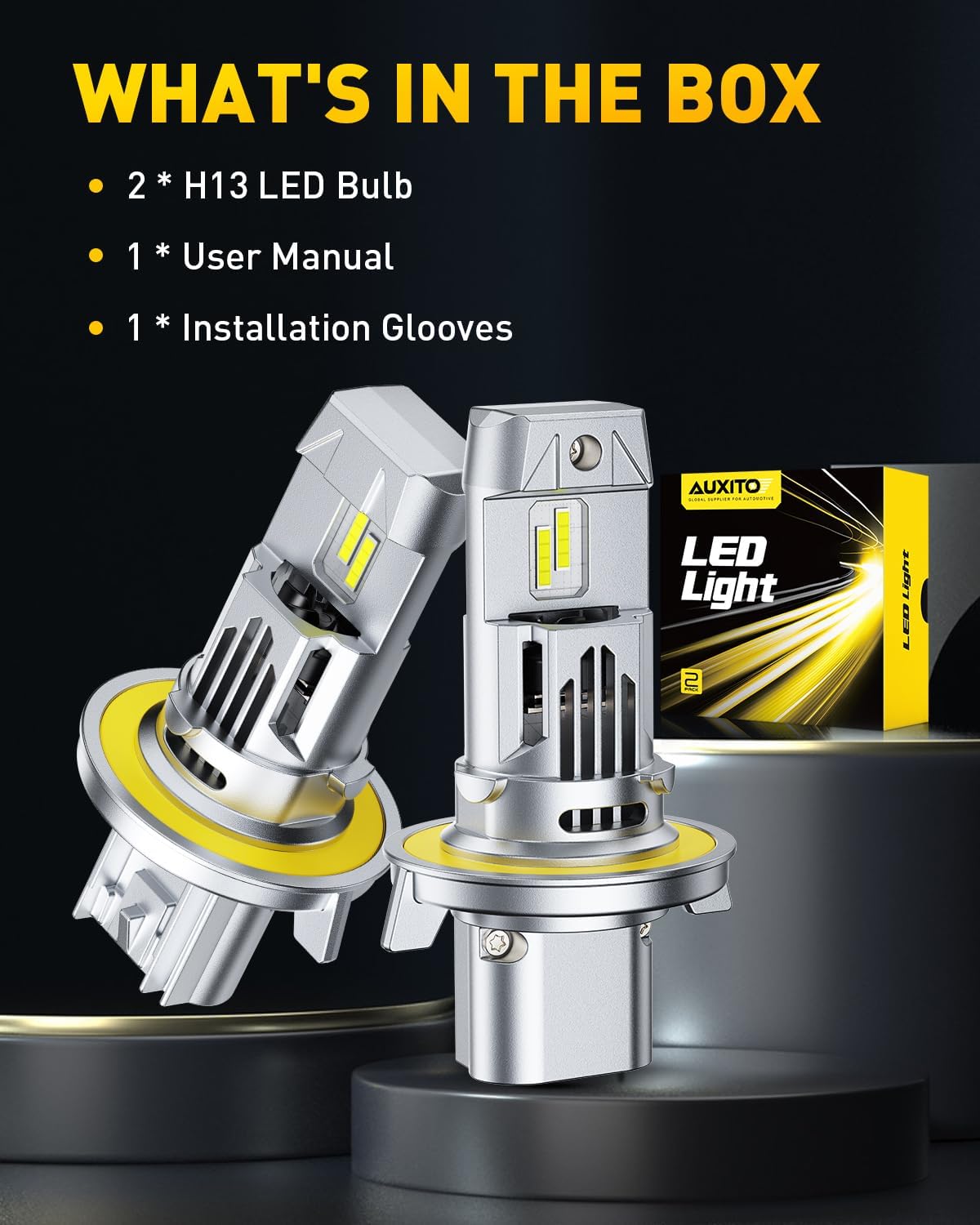 Thumbnail 6 de AUXITO H13 LED Headlight Bulbs 9008